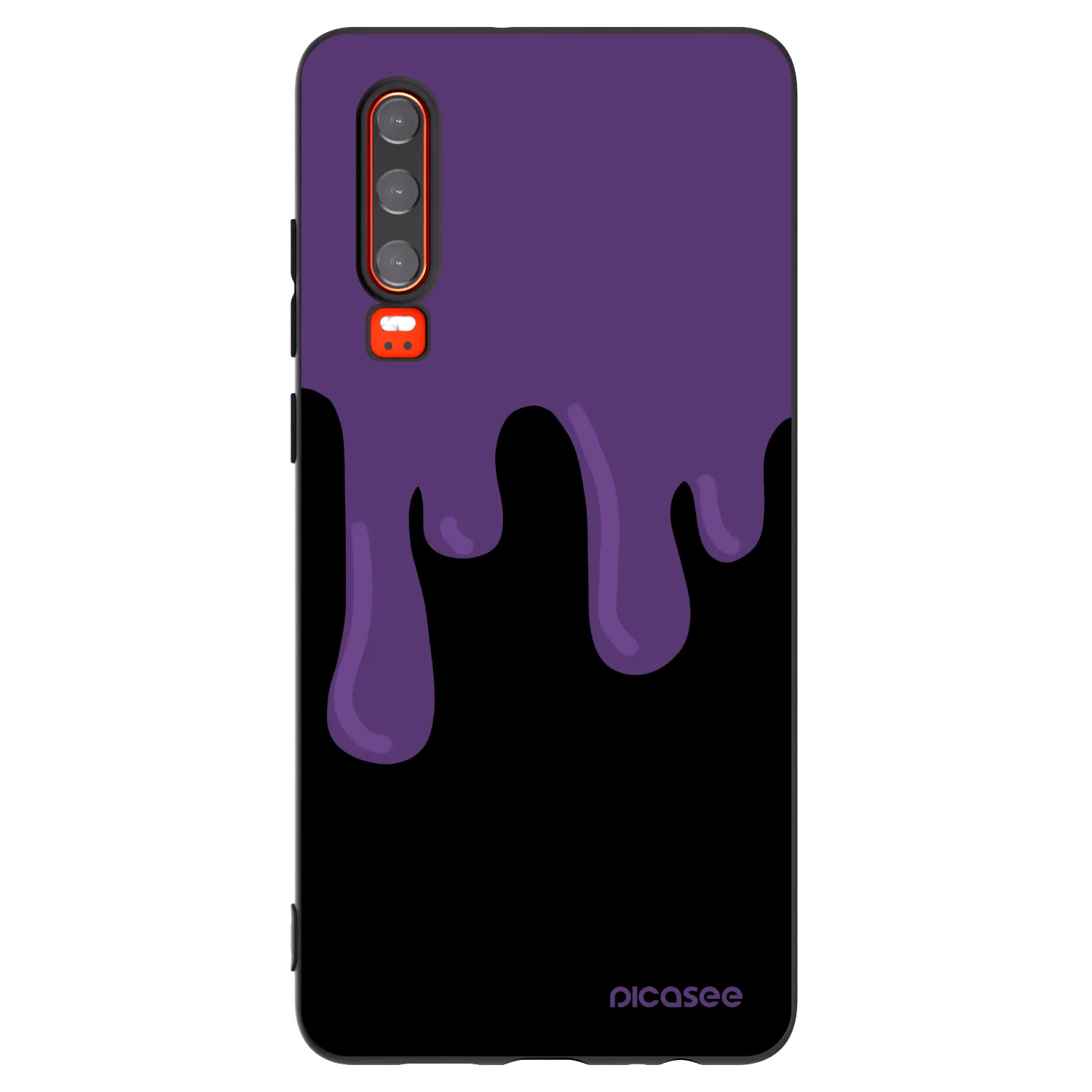 Picasee silikonový černý obal pro Huawei P30 - Purple spooky