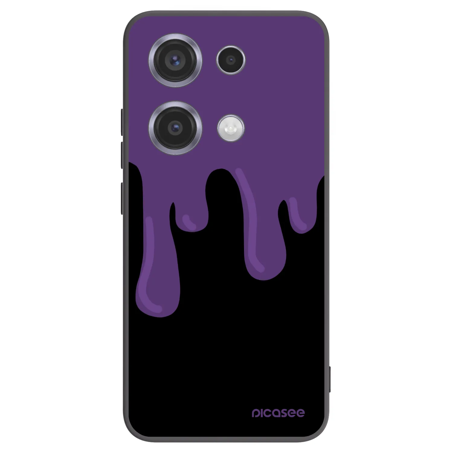 Picasee silikonový černý obal pro Xiaomi Redmi Note 14S - Purple spooky