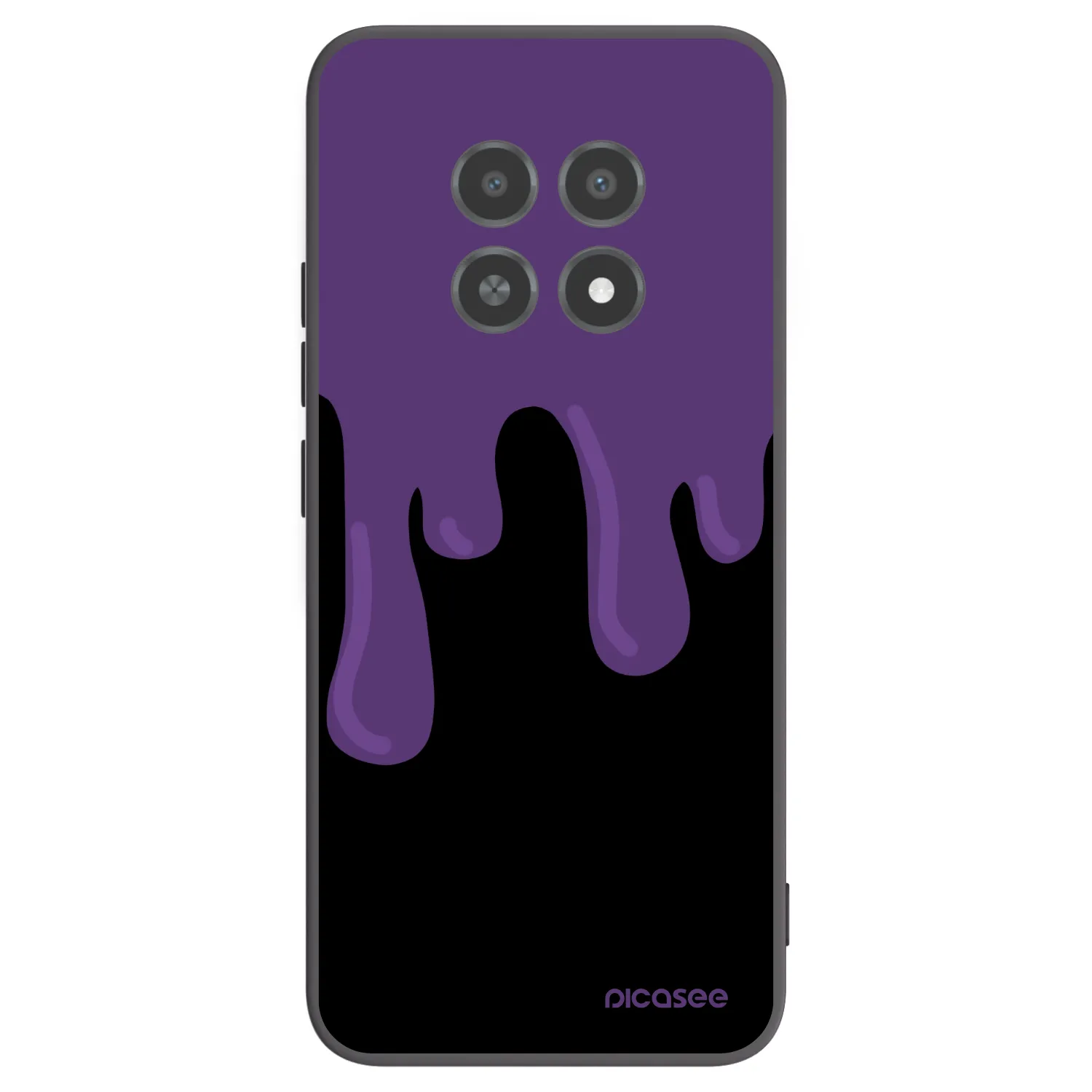 Picasee silikonový černý obal pro Realme 12X - Purple spooky