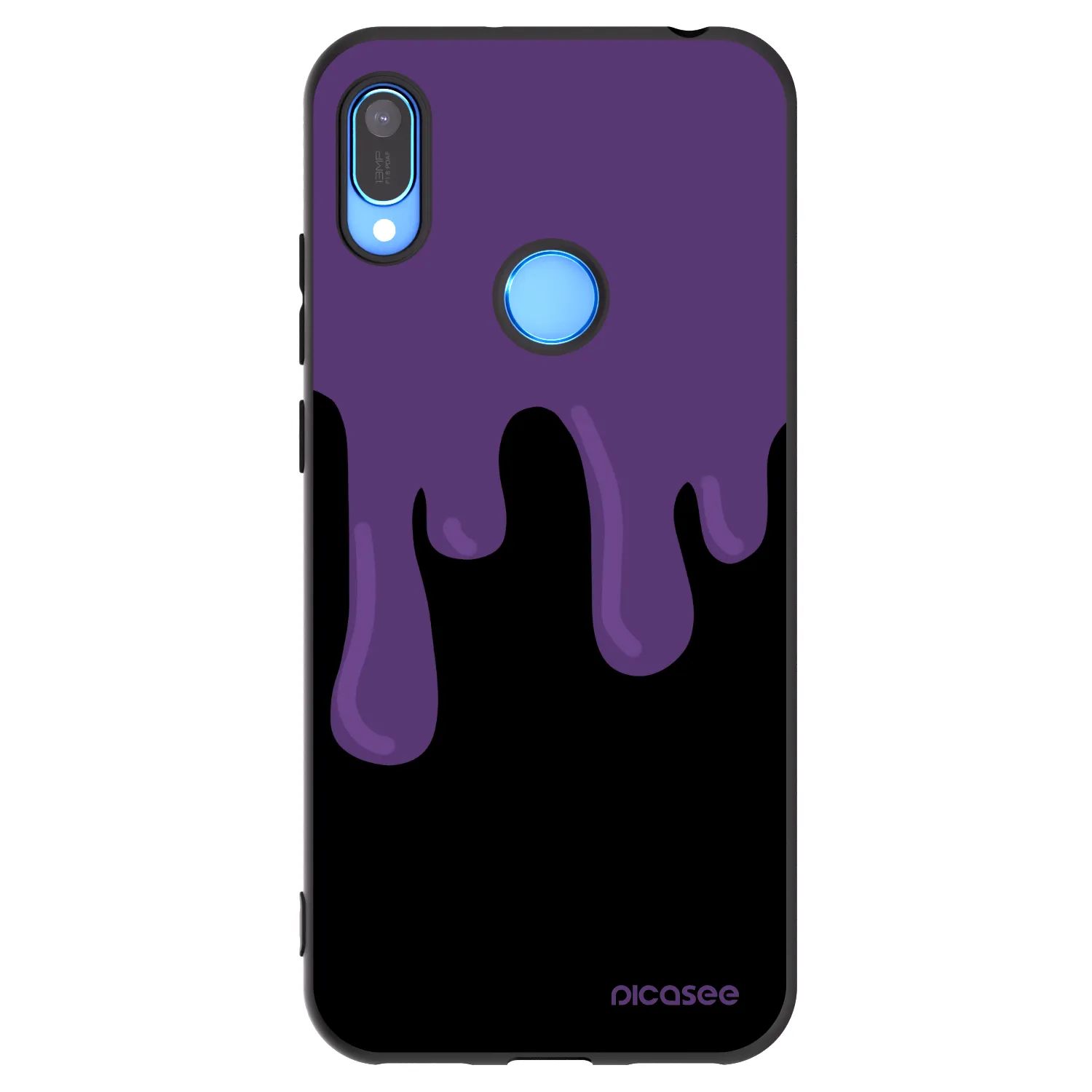 Picasee silikonový černý obal pro Huawei Y6 2019 - Purple spooky