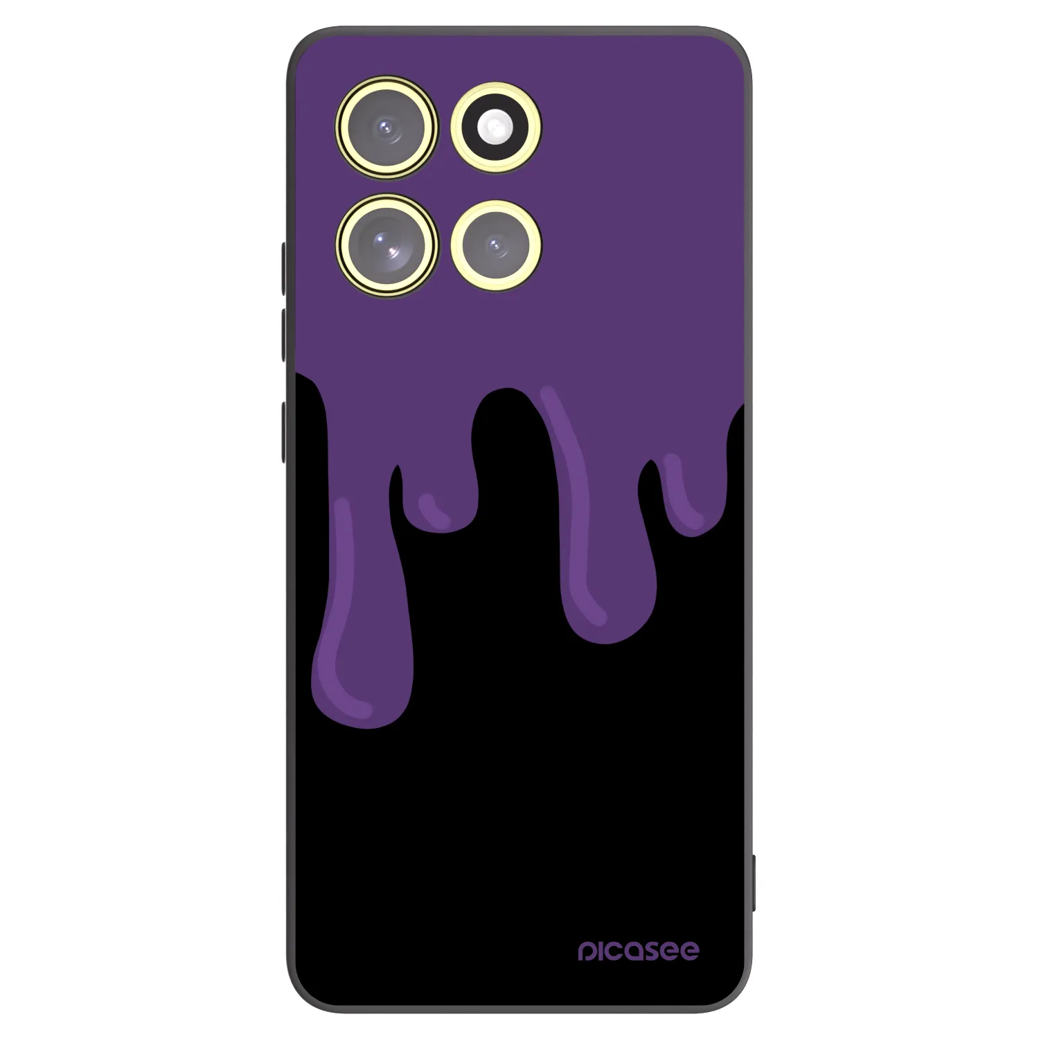 Picasee silikonový černý obal pro Motorola Moto G86 5G - Purple spooky