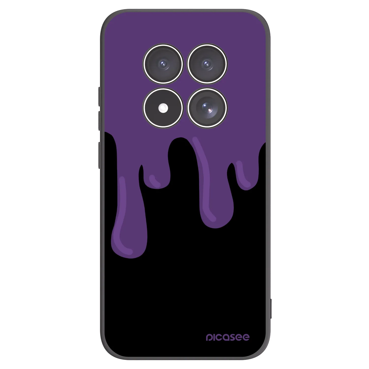 Picasee silikonový černý obal pro Xiaomi Redmi Note 15 Pro 4G - Purple spooky