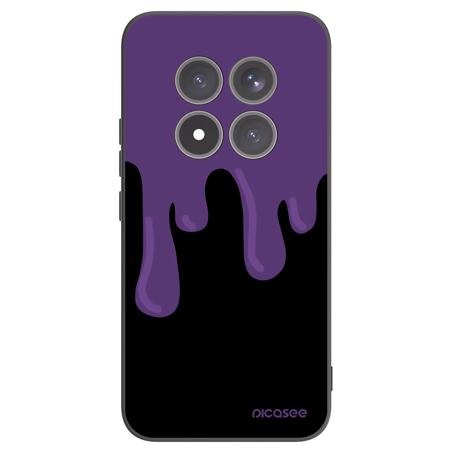 Picasee silikonový černý obal pro Xiaomi Redmi Note 15 Pro+ - Purple spooky