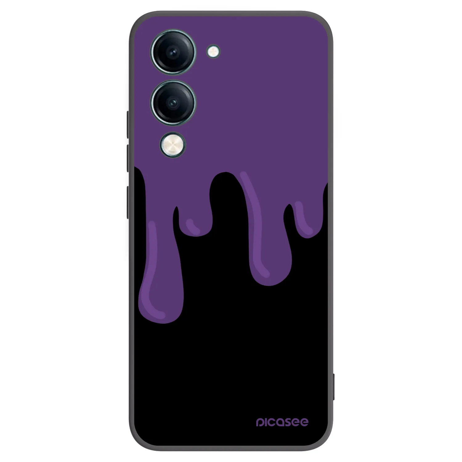 Picasee silikonový černý obal pro Vivo Y29s 5G - Purple spooky