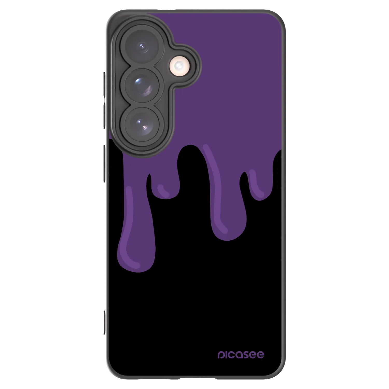 Picasee silikonový černý obal pro Samsung Galaxy S26 - Purple spooky