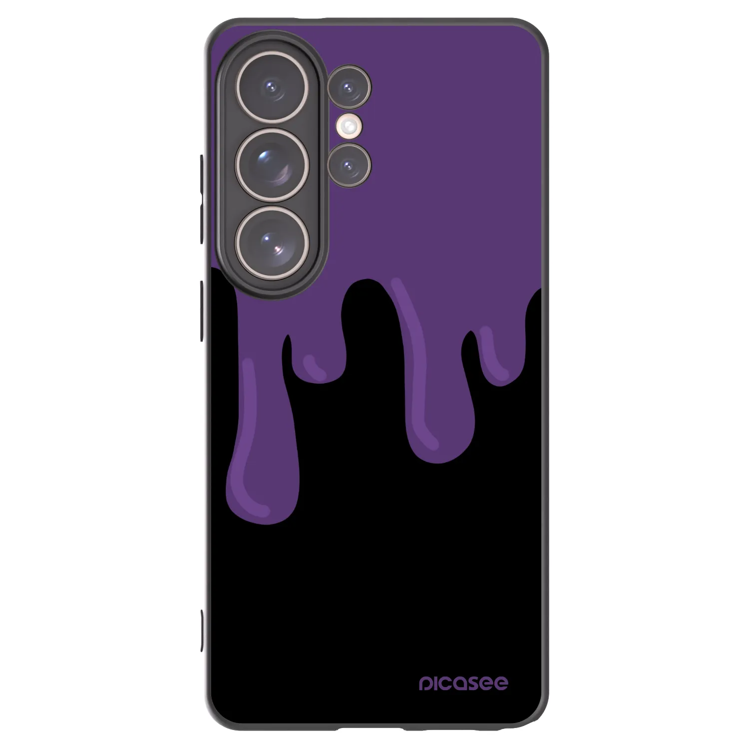 Picasee silikonový černý obal pro Samsung Galaxy S26 Ultra - Purple spooky