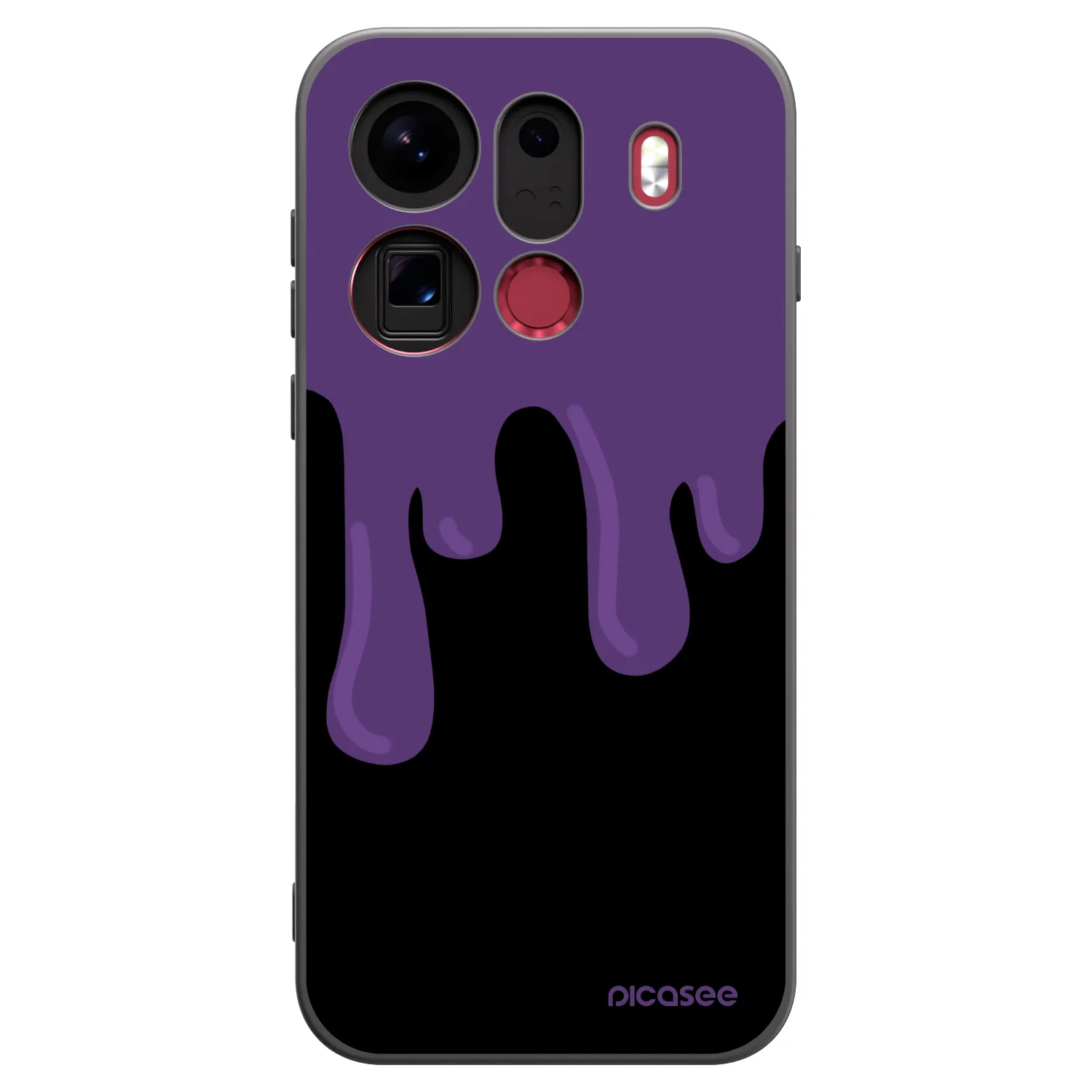 Picasee silikonový černý obal pro OPPO Find X9 Pro - Purple spooky