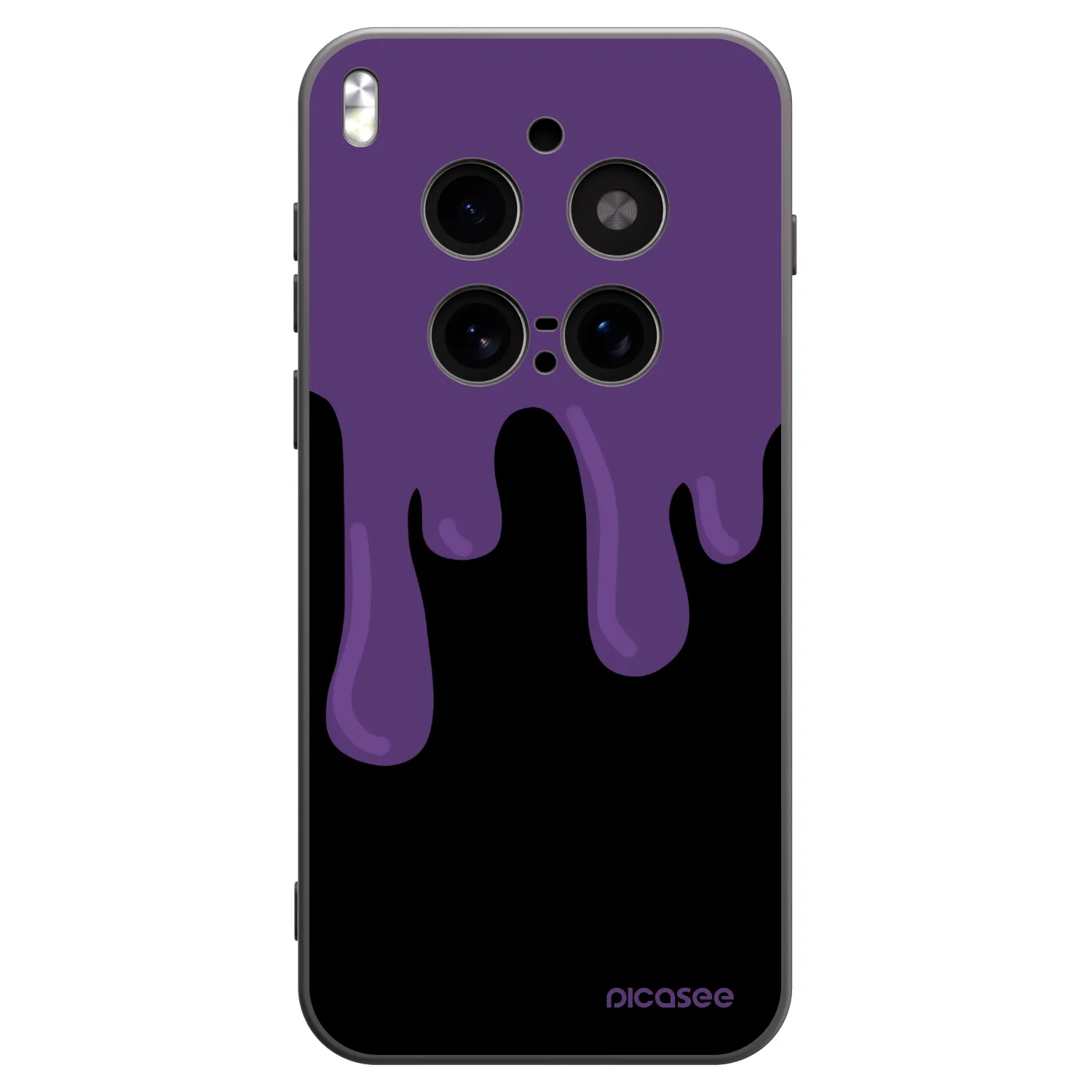 Picasee silikonový černý obal pro Vivo X300 Pro - Purple spooky