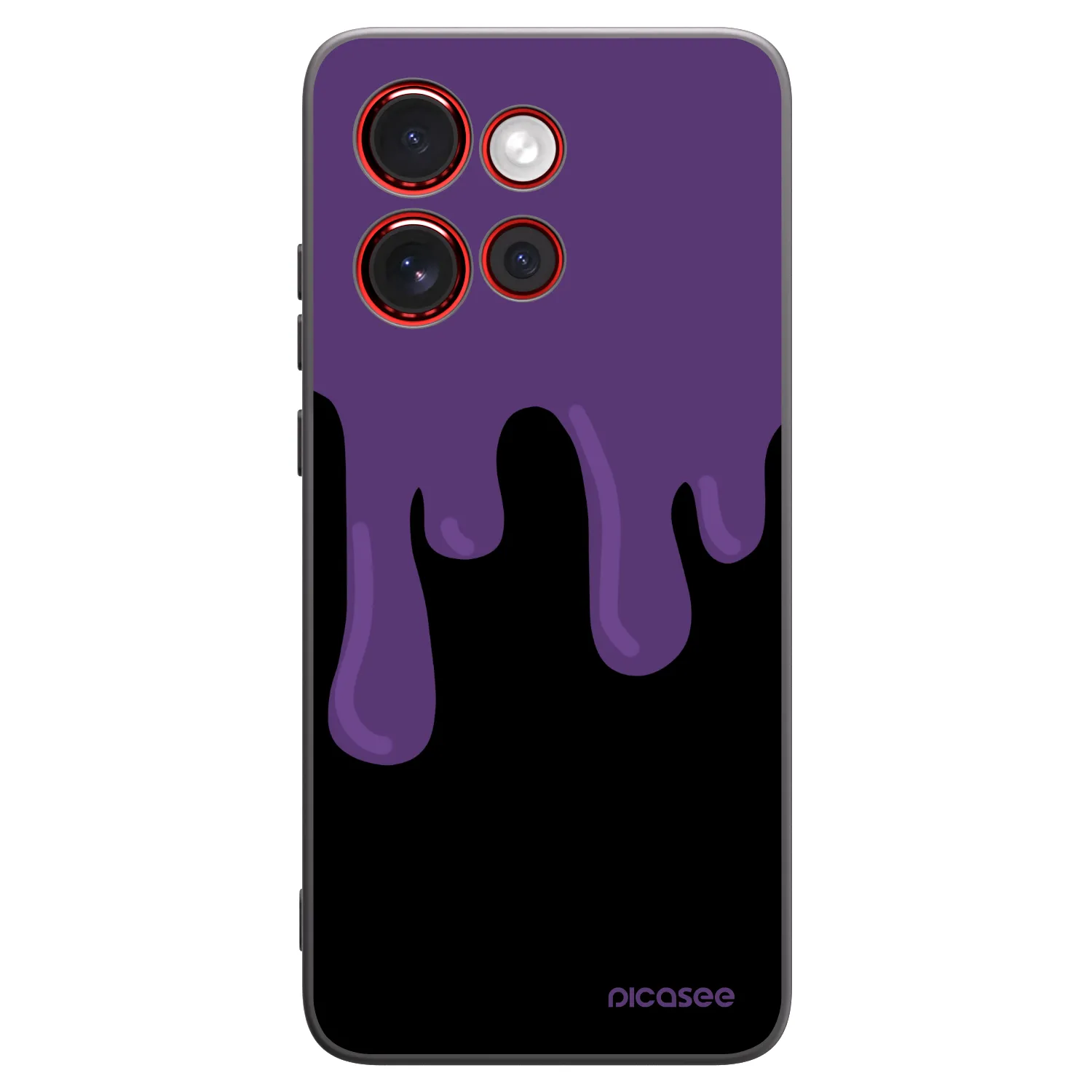 Picasee silikonový černý obal pro Motorola Edge 60 Neo 5G - Purple spooky
