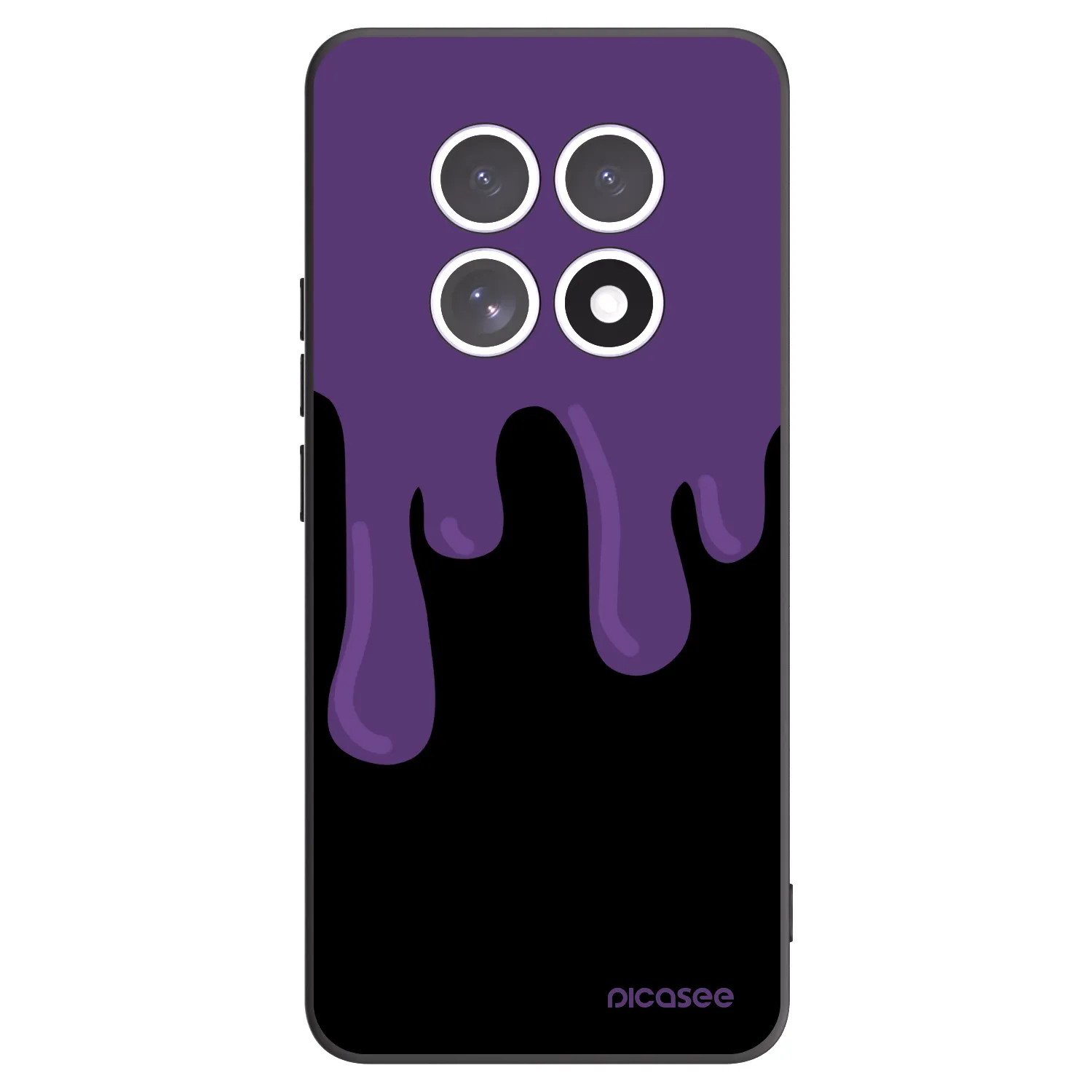 Picasee silikonový černý obal pro Xiaomi Redmi Note 15 5G - Purple spooky