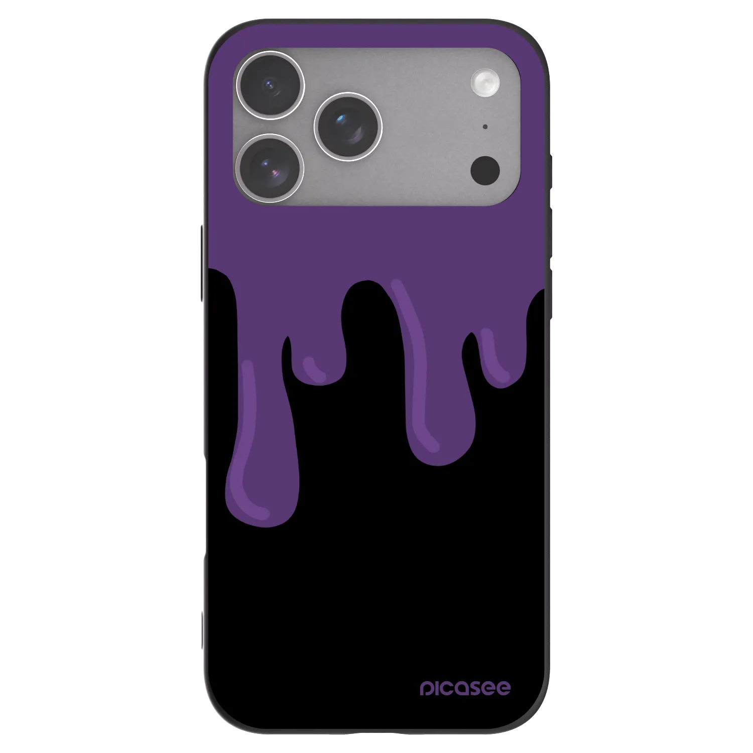 Picasee silikonový černý obal pro Apple iPhone 18 Pro Max - Purple spooky
