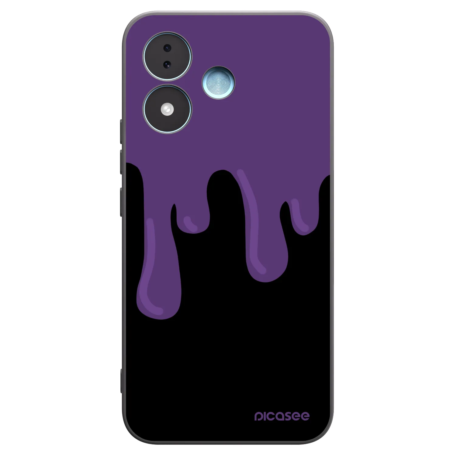 Picasee silikonový černý obal pro Xiaomi Redmi Note 17 5G - Purple spooky