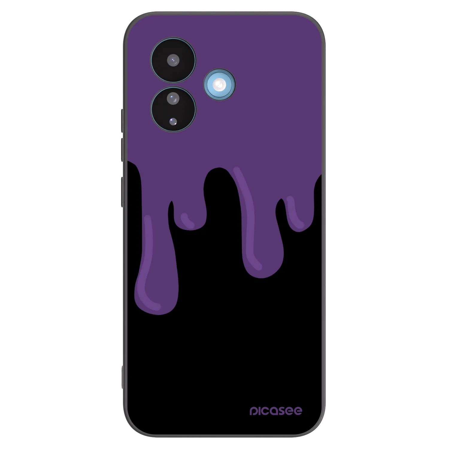 Picasee silikonový černý obal pro Xiaomi Redmi Note 17 Pro 5G - Purple spooky
