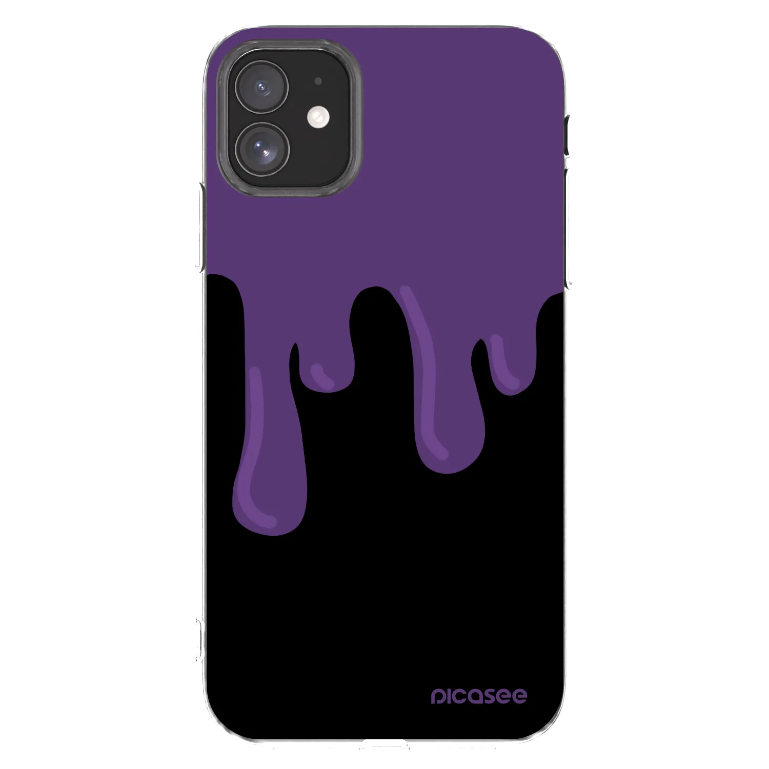 Picasee silikonový průhledný obal pro Apple iPhone 11 - Purple spooky
