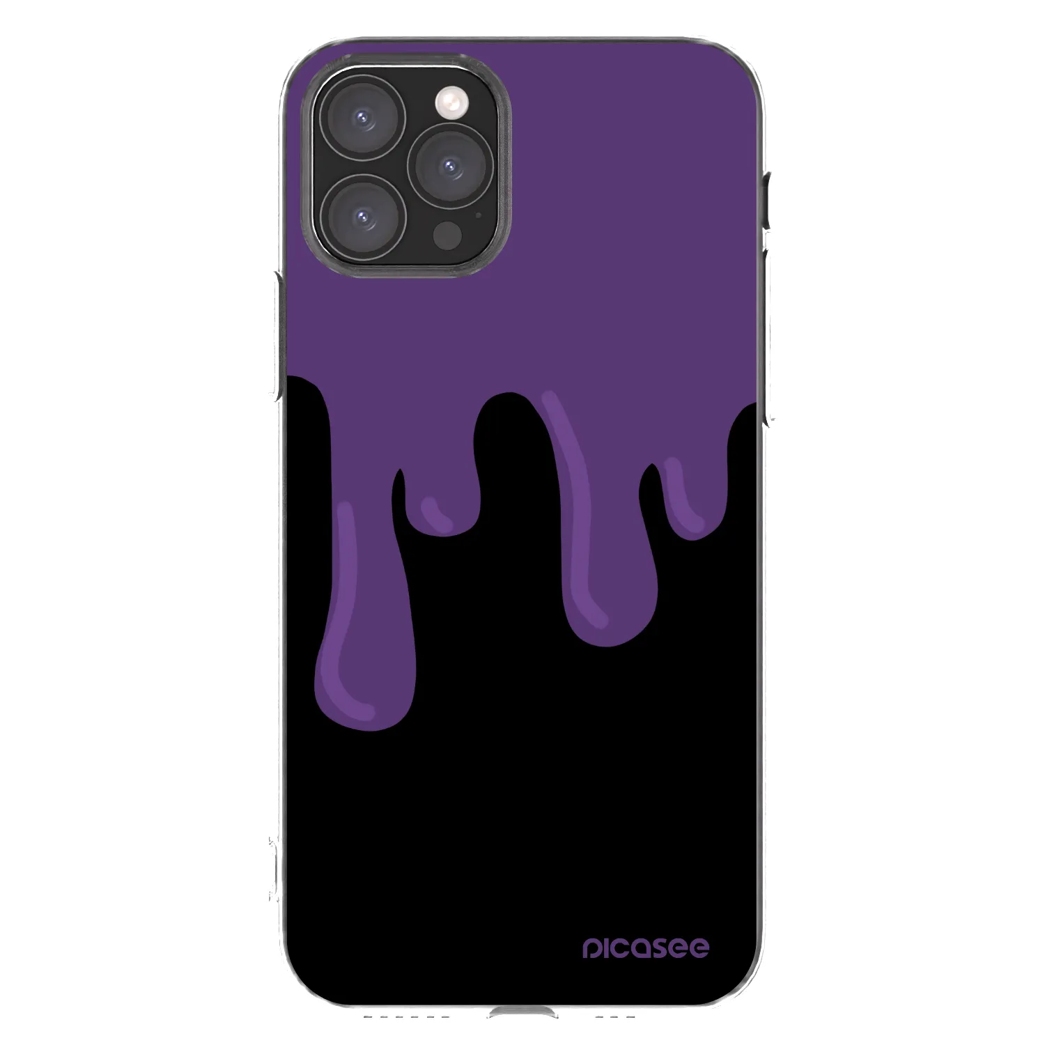 Picasee silikonový průhledný obal pro Apple iPhone 11 Pro - Purple spooky
