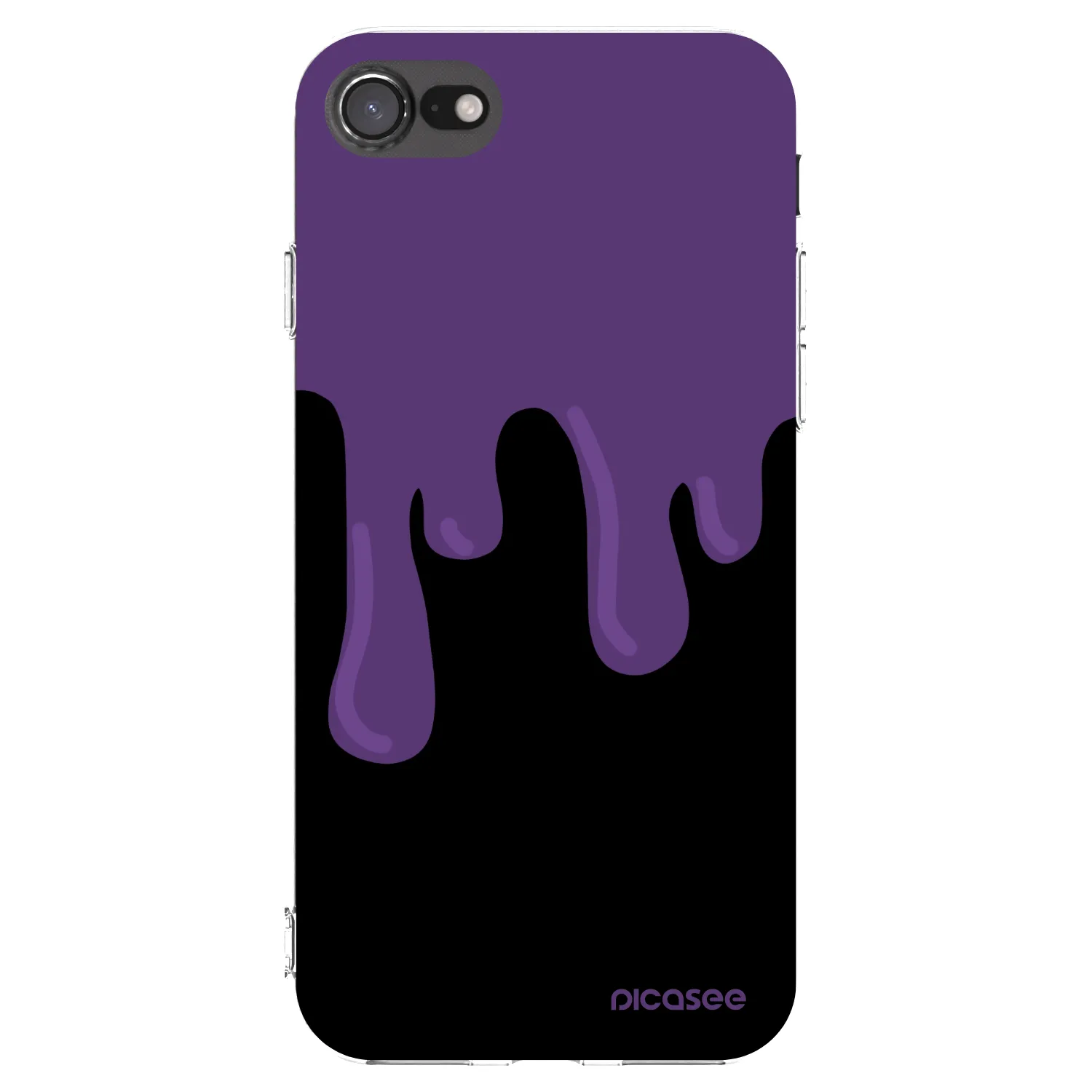 Picasee silikonový průhledný obal pro Apple iPhone 8 - Purple spooky