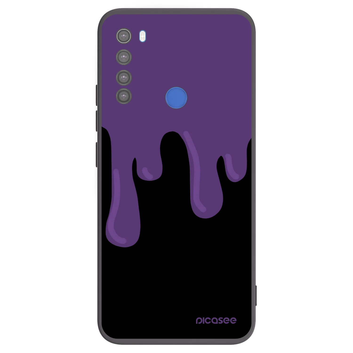 Picasee silikonový černý obal pro Xiaomi Redmi Note 8T - Purple spooky