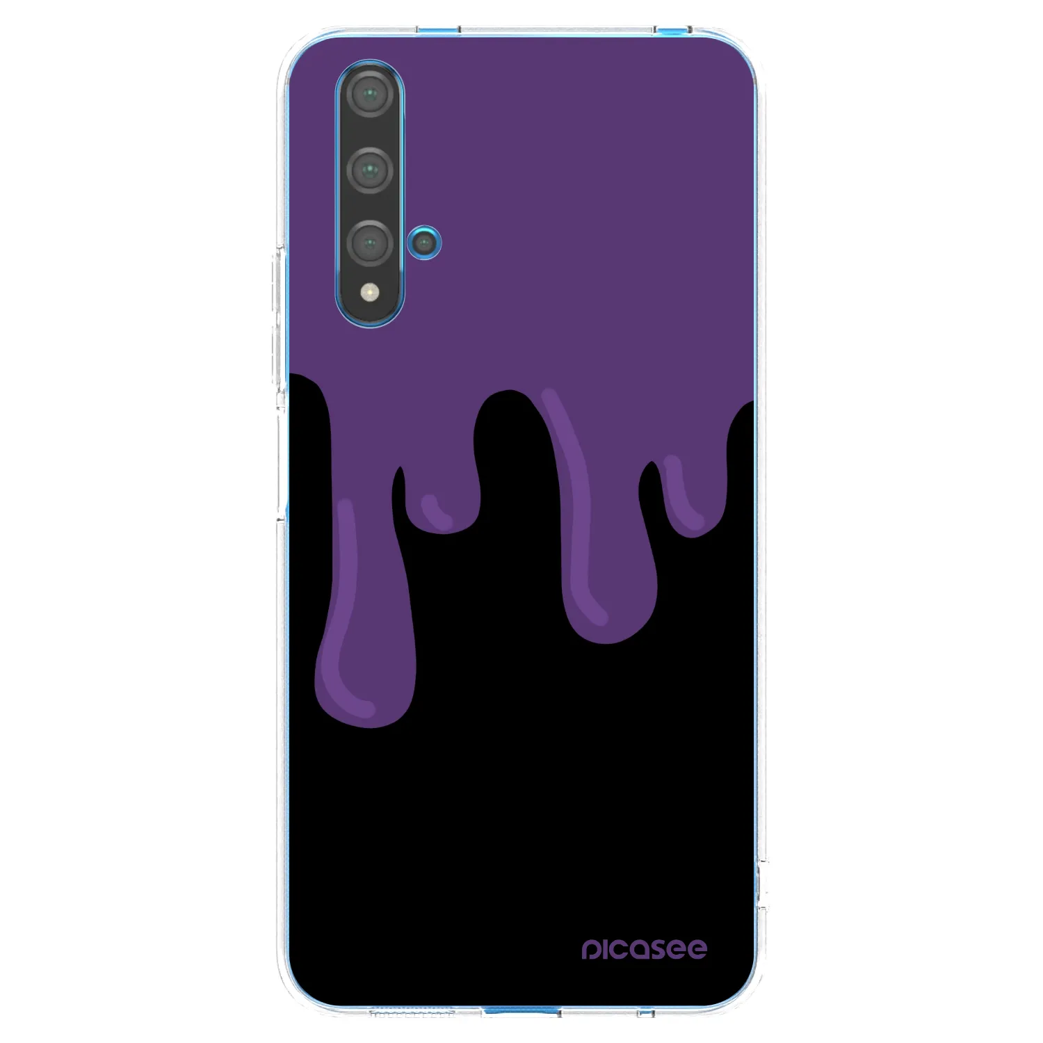 Picasee silikonový průhledný obal pro Huawei Nova 5T - Purple spooky