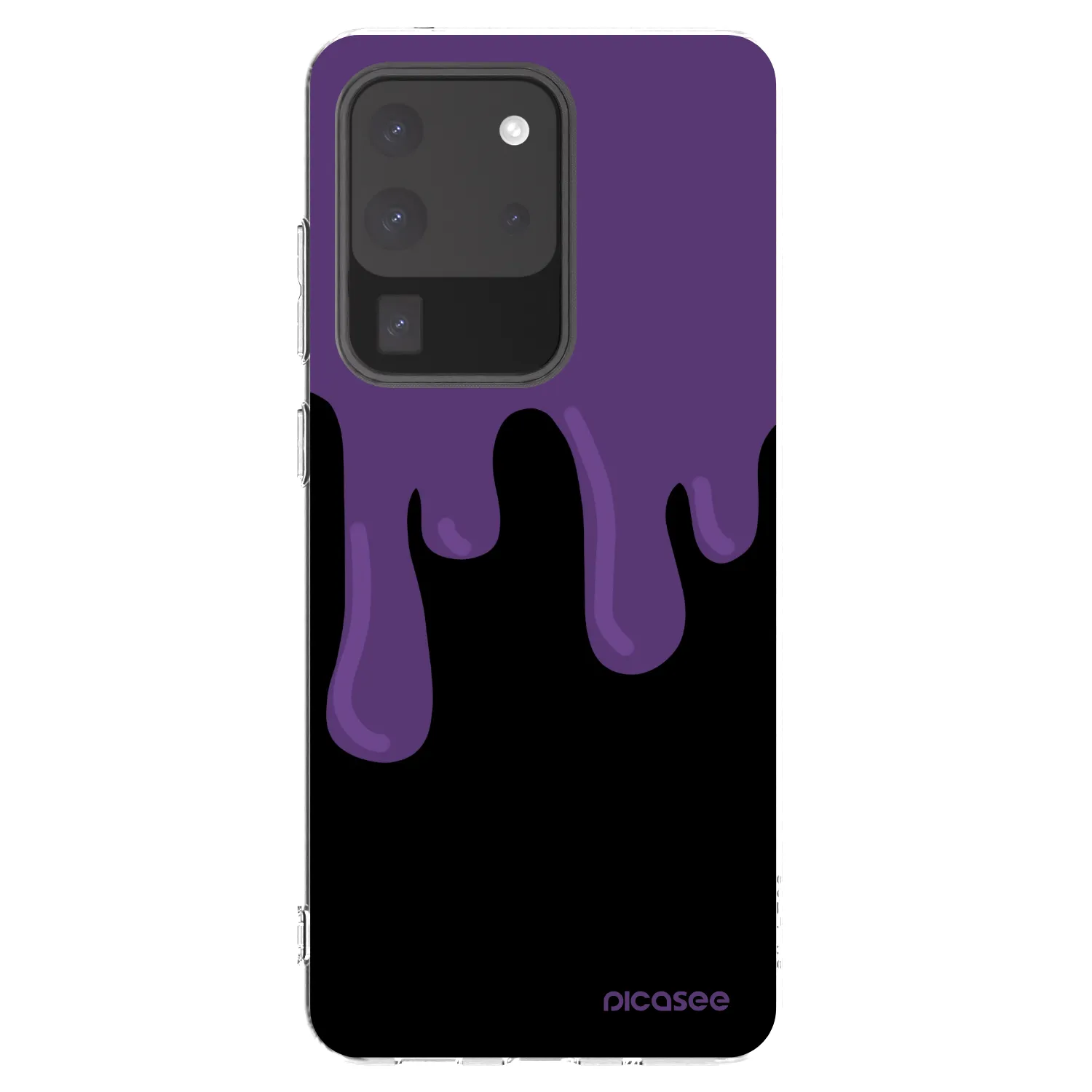 Picasee silikonový průhledný obal pro Samsung Galaxy S20 Ultra 5G G988F - Purple spooky