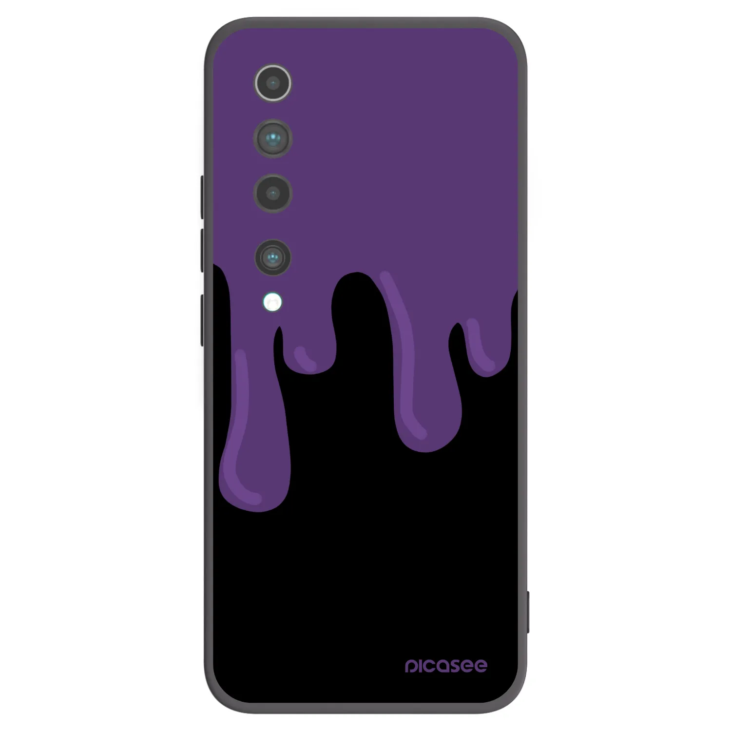 Picasee silikonový černý obal pro Xiaomi Mi 10 - Purple spooky
