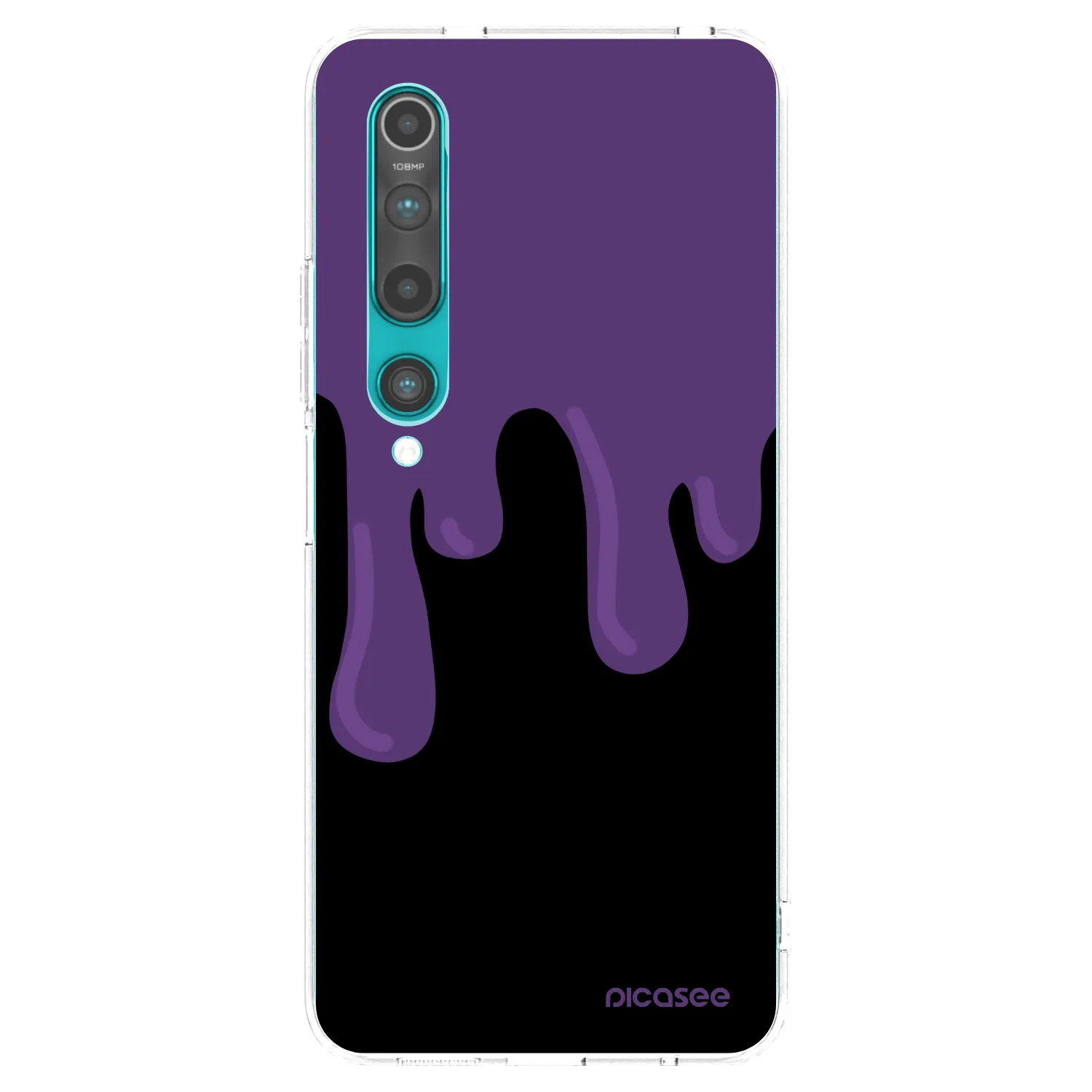 Picasee silikonový průhledný obal pro Xiaomi Mi 10 - Purple spooky
