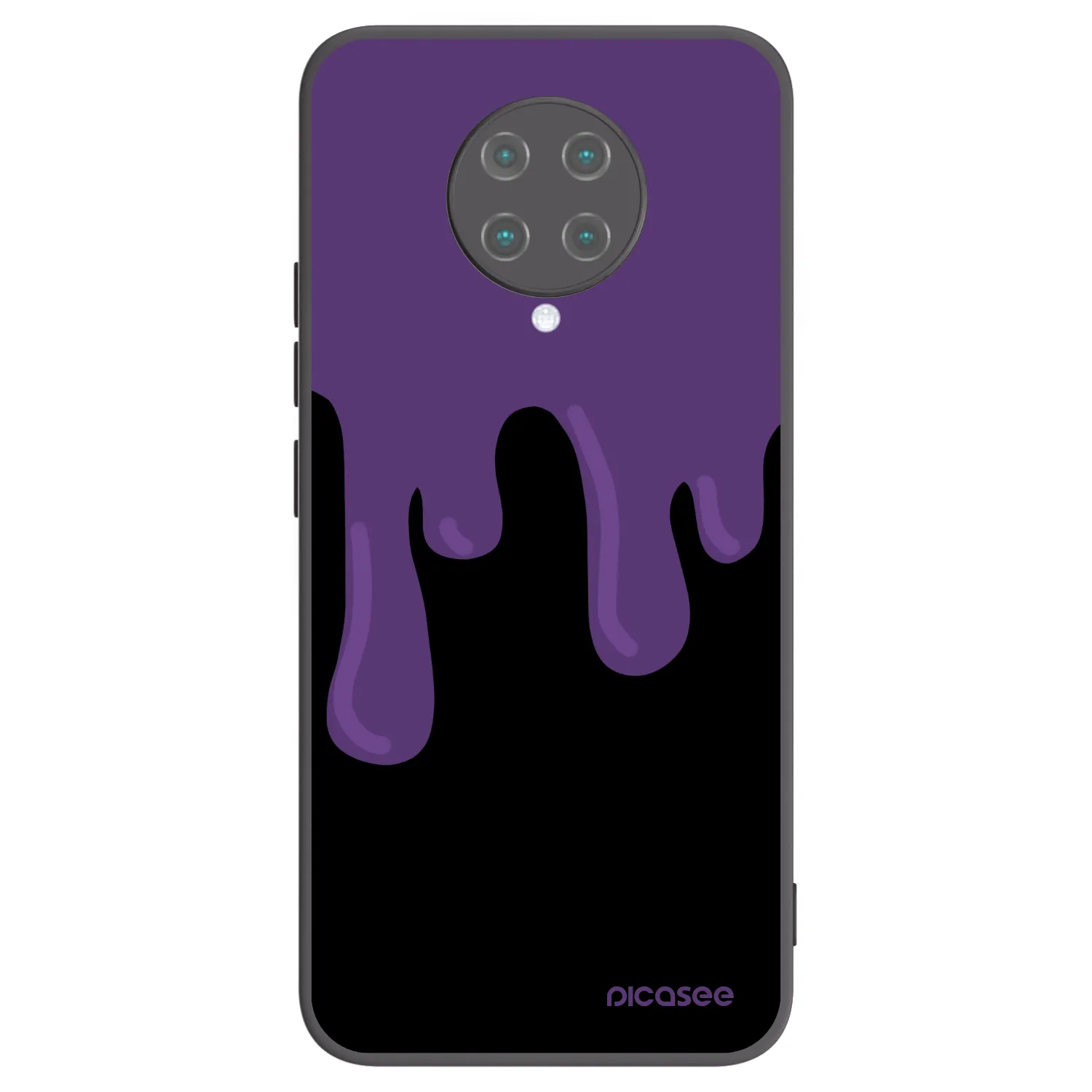Picasee silikonový černý obal pro Xiaomi Poco F2 Pro - Purple spooky