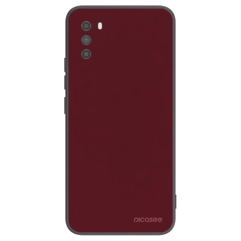 Picasee silikonový černý obal pro Xiaomi Poco M3 - Burgundy red
