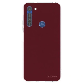 Obal pro Motorola Moto G8 - Burgundy red