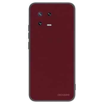 Picasee silikonový černý obal pro Xiaomi 13 Pro - Burgundy red