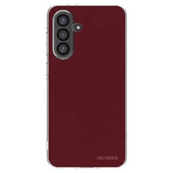 Picasee silikonový průhledný obal pro Samsung Galaxy A56 5G A566B - Burgundy red