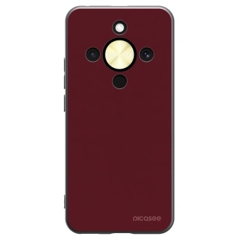 Picasee silikonový černý obal pro Honor Magic8 Lite 5G - Burgundy red