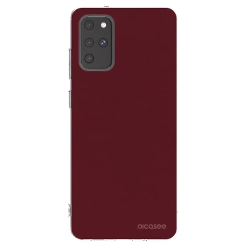 Picasee silikonový průhledný obal pro Samsung Galaxy S20+ G985F - Burgundy red