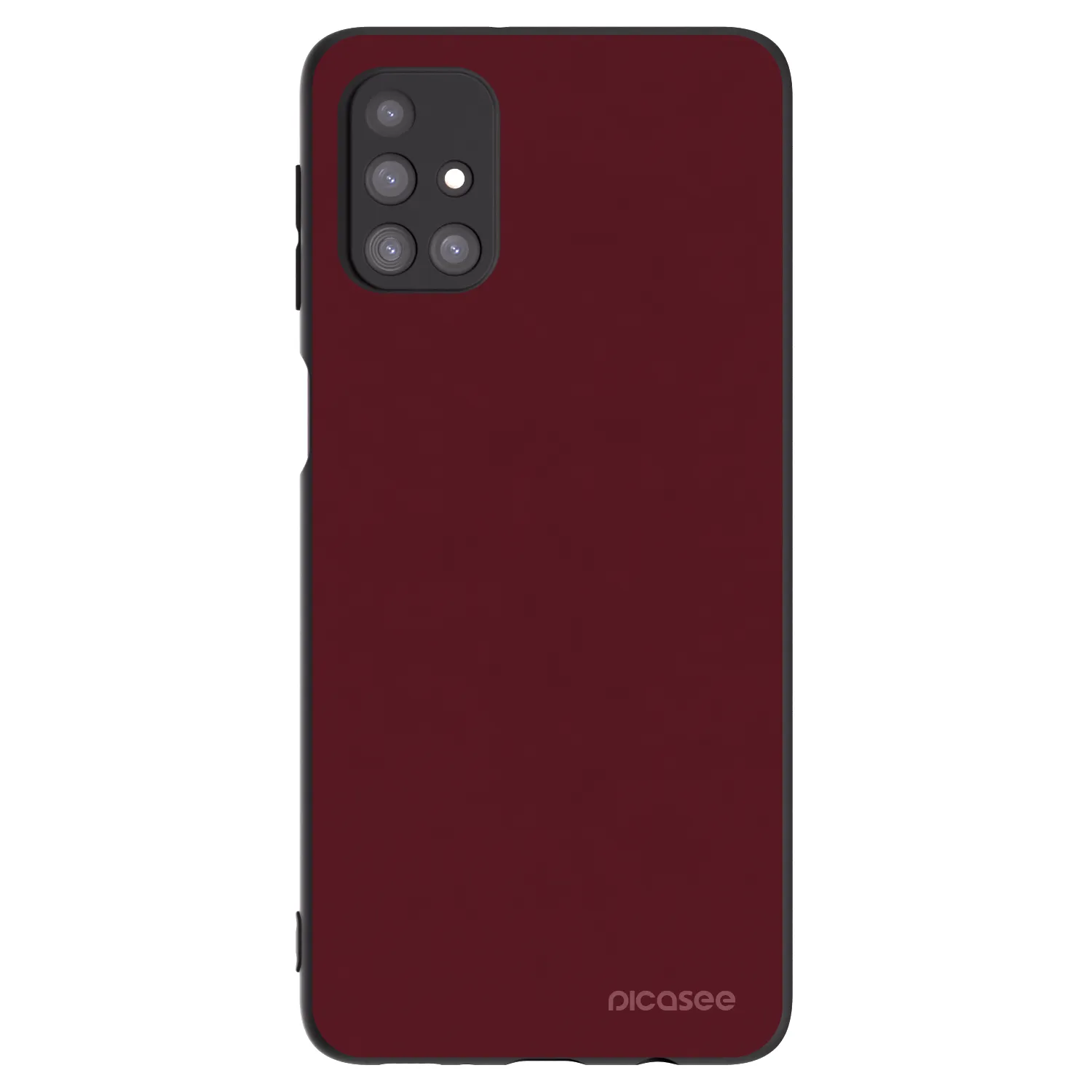 Picasee silikonový černý obal pro Samsung Galaxy M31s - Burgundy red