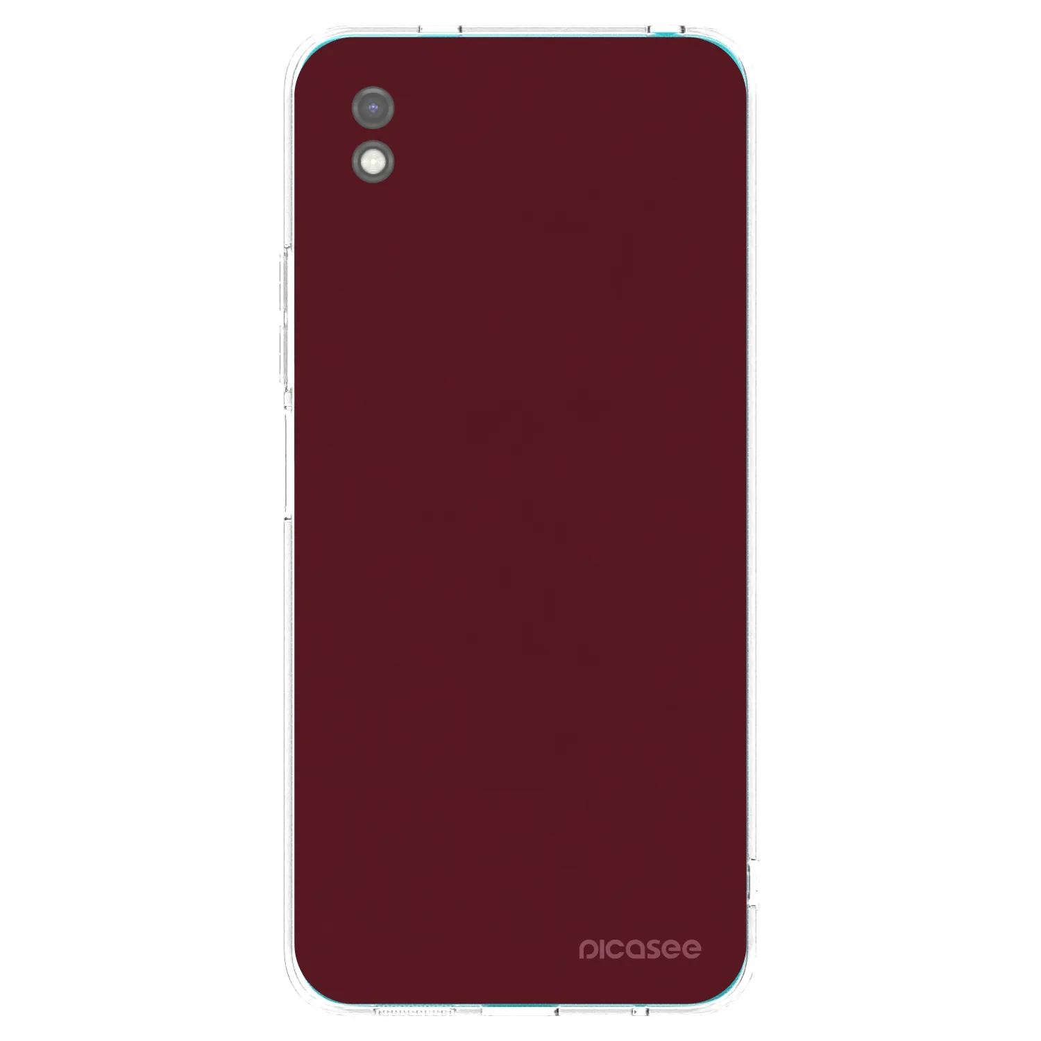 Picasee silikonový černý obal pro Xiaomi Redmi 9A - Burgundy red