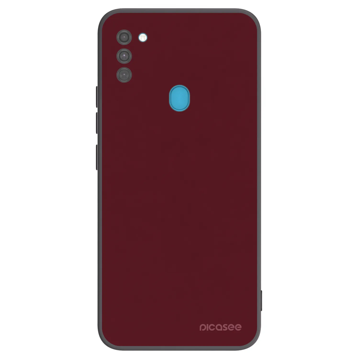 Picasee silikonový černý obal pro Samsung Galaxy M11 - Burgundy red