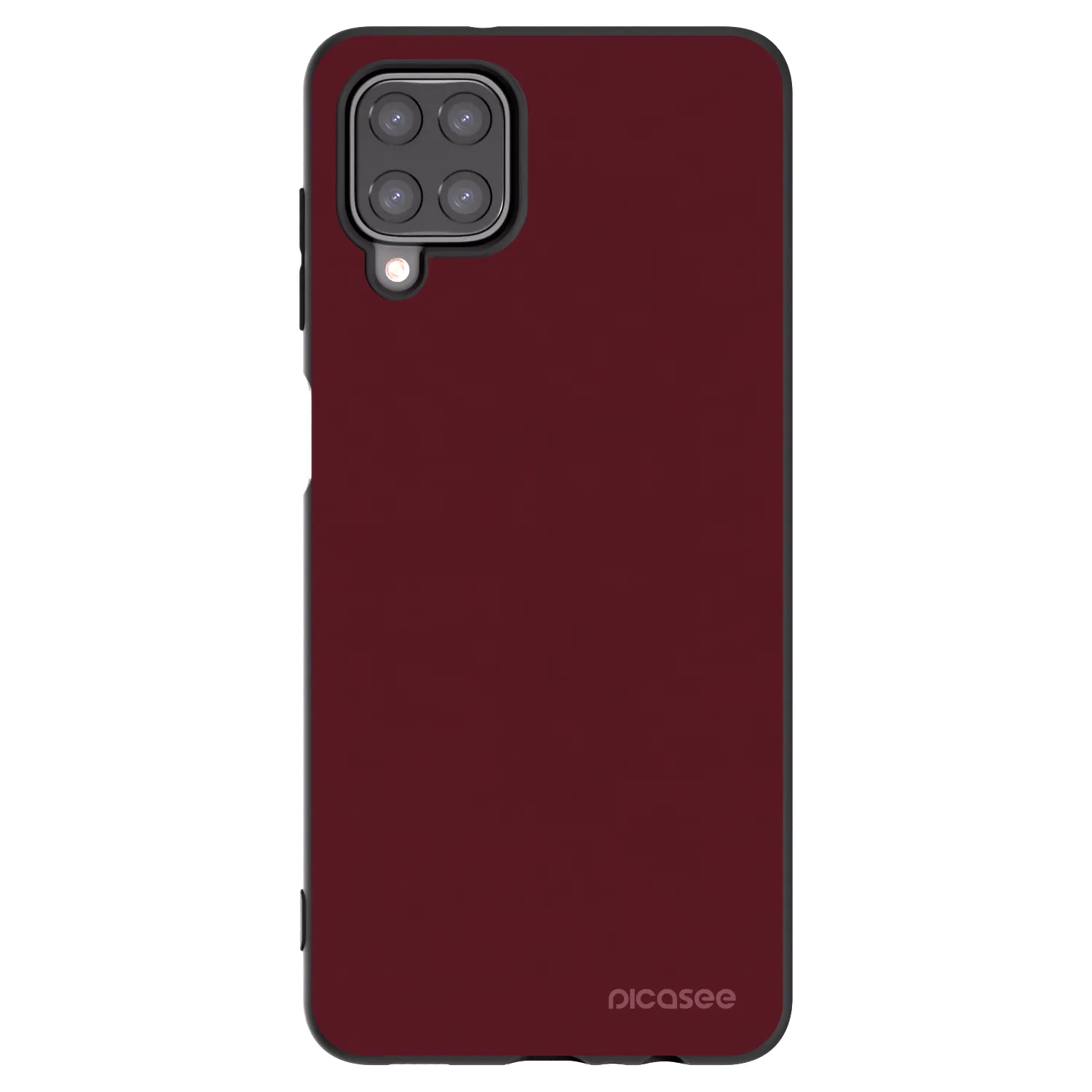 Picasee silikonový černý obal pro Samsung Galaxy A12 A125F - Burgundy red