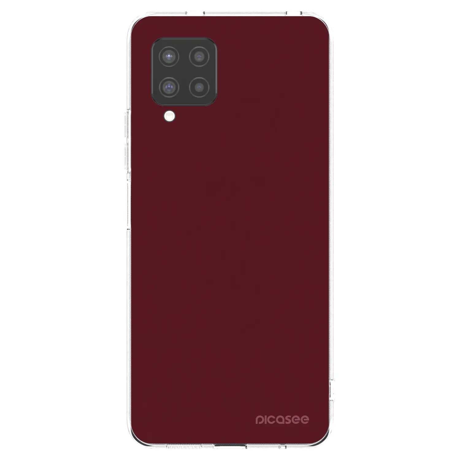 Picasee silikonový průhledný obal pro Samsung Galaxy A42 A426B - Burgundy red