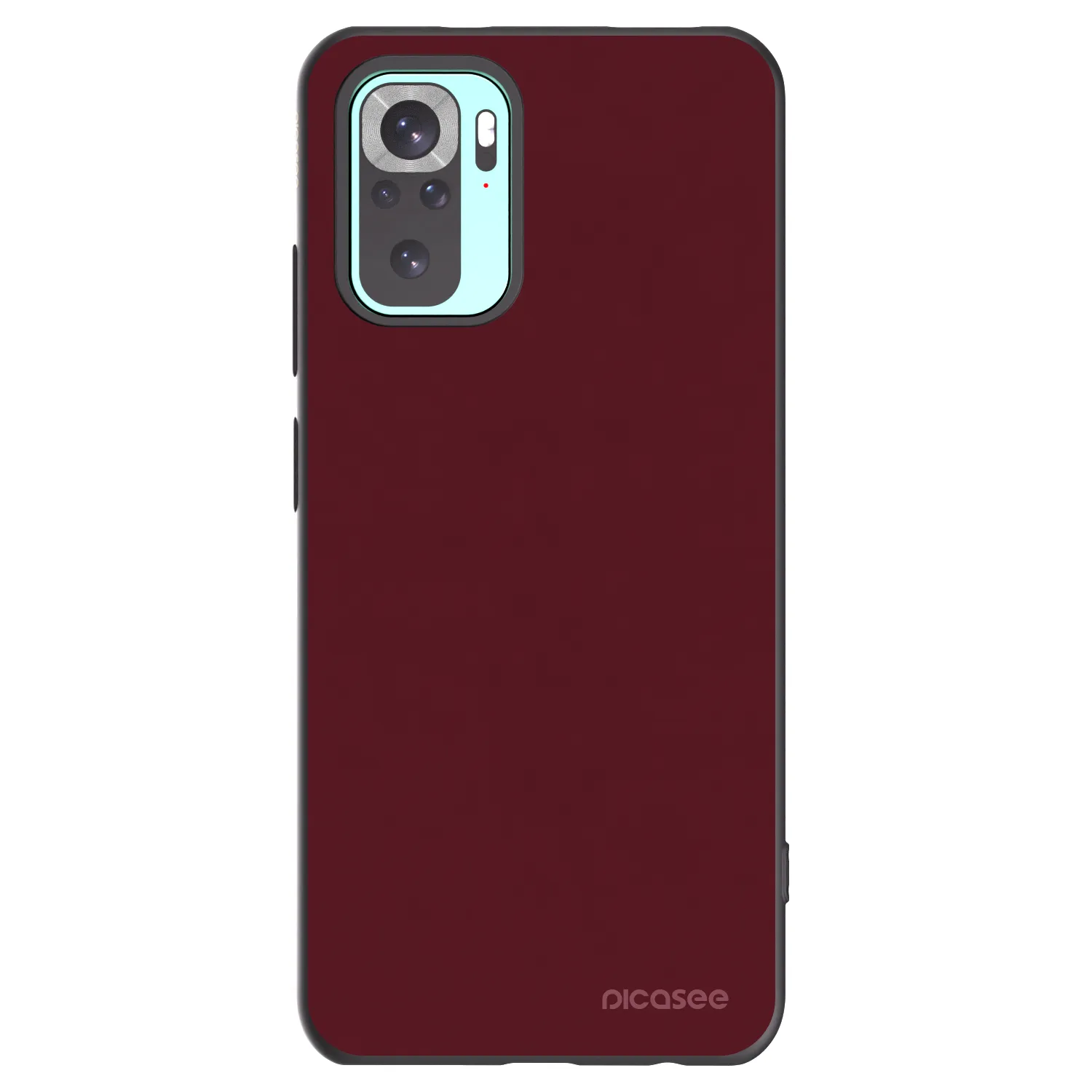 Picasee silikonový černý obal pro Xiaomi Redmi Note 10 Pro - Burgundy red