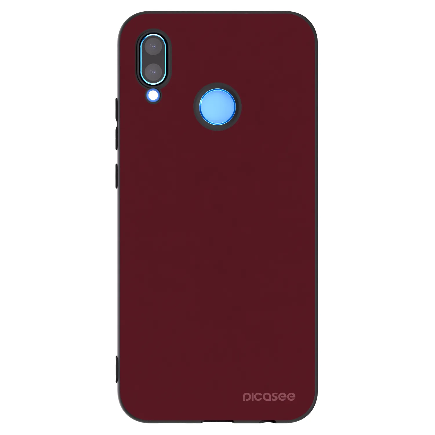Picasee silikonový černý obal pro Huawei P20 Lite - Burgundy red