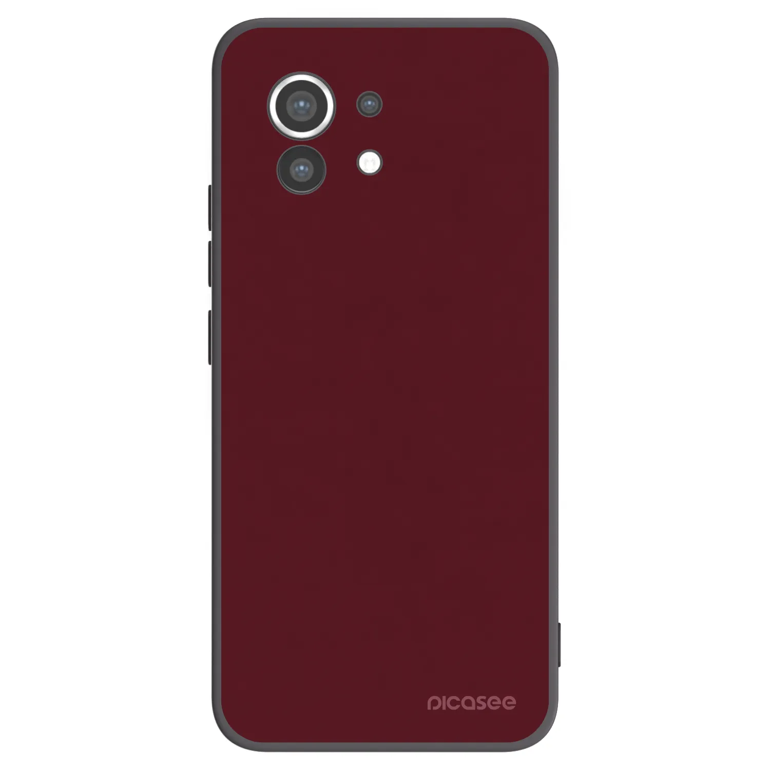Picasee silikonový černý obal pro Xiaomi Mi 11 - Burgundy red