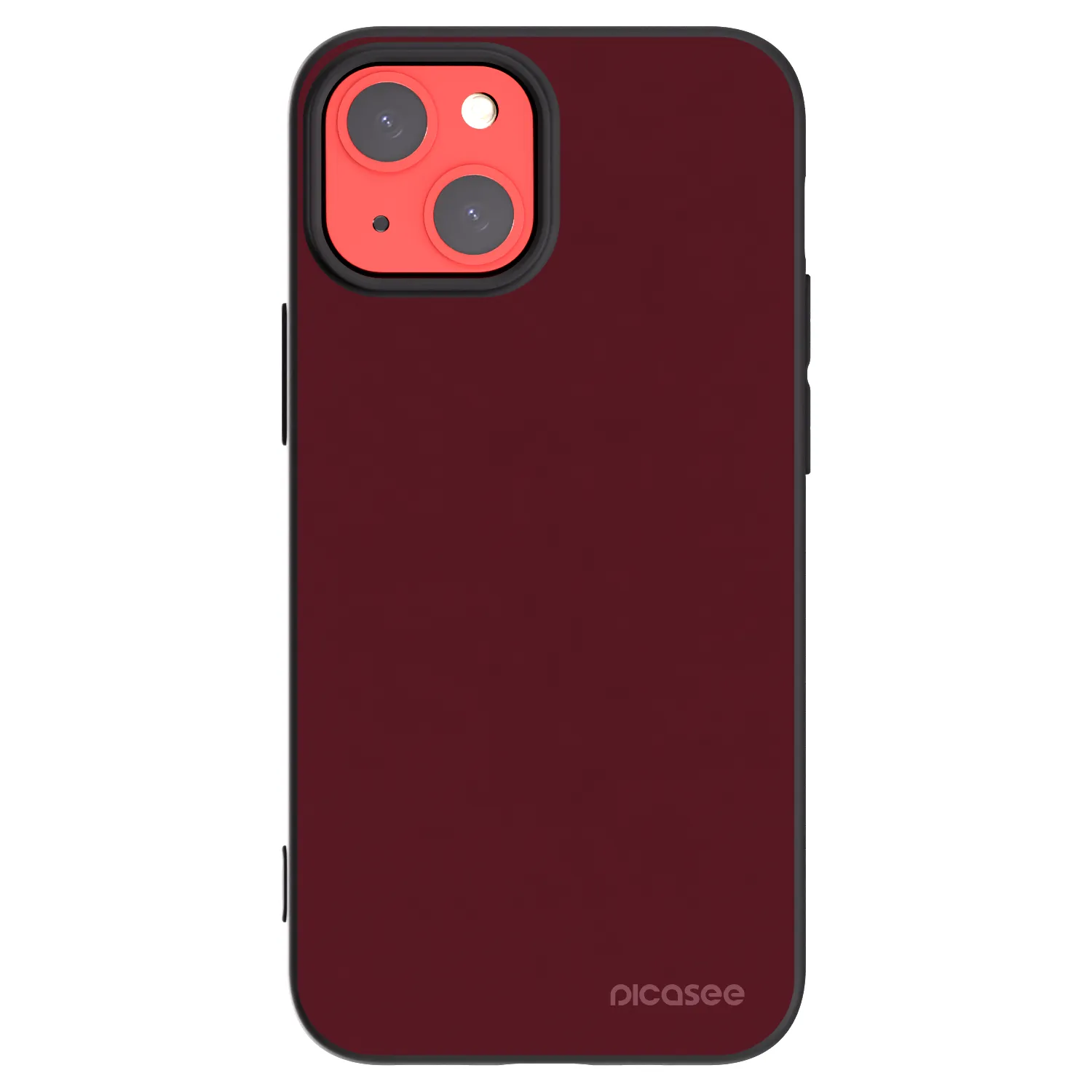 Picasee silikonový černý obal pro Apple iPhone 13 mini - Burgundy red