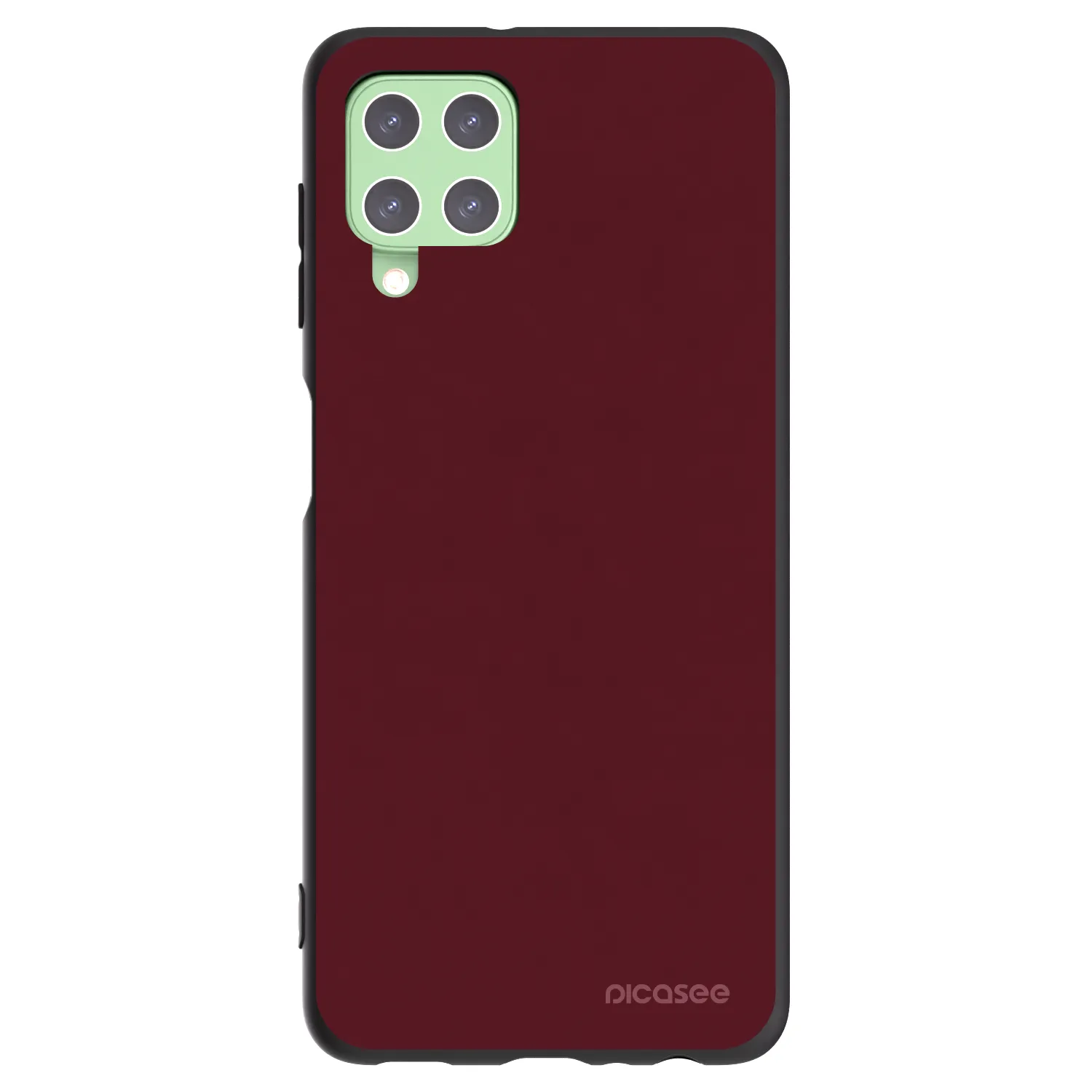 Picasee silikonový černý obal pro Samsung Galaxy A22 A225F 4G - Burgundy red