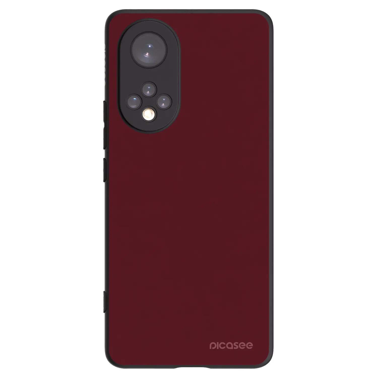 Picasee silikonový černý obal pro Huawei Nova 9 - Burgundy red