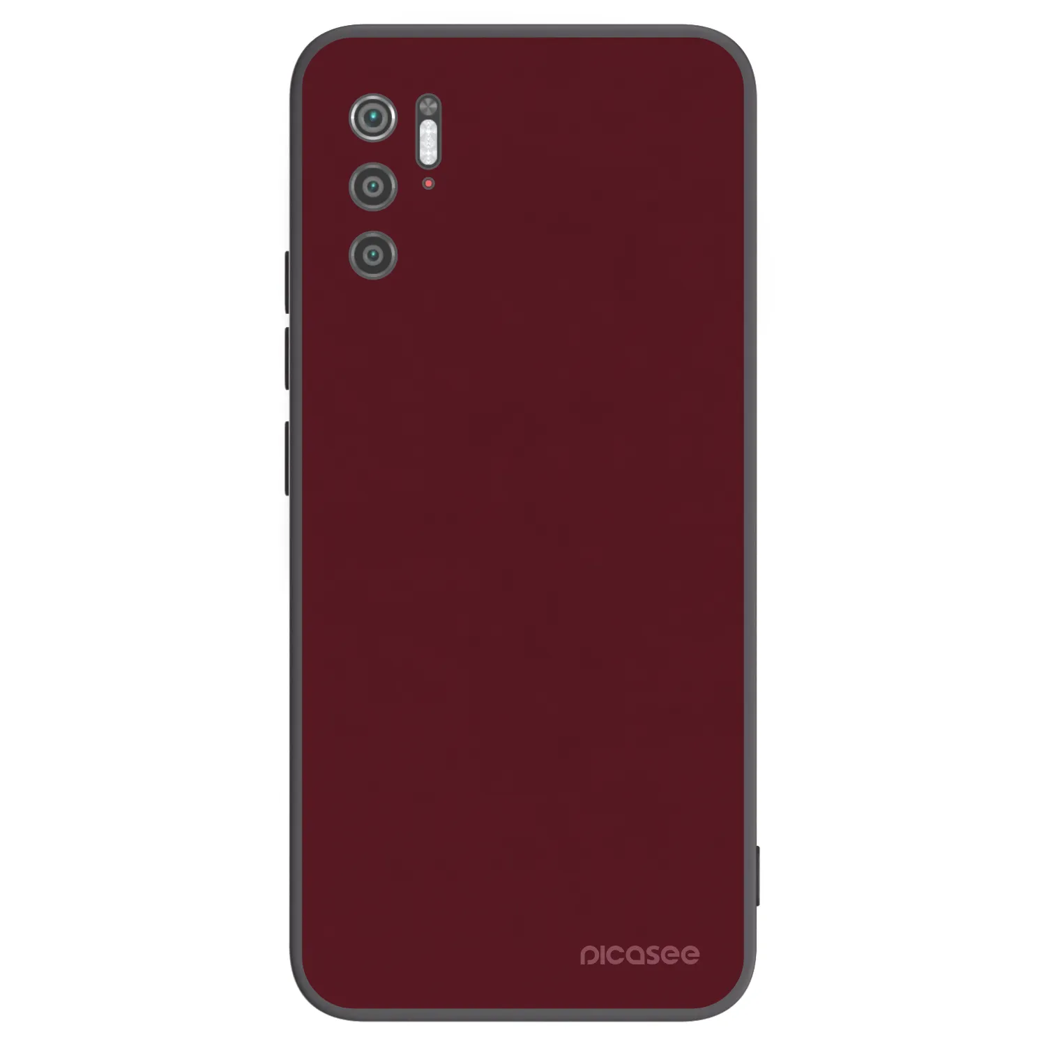 Picasee silikonový černý obal pro Xiaomi Poco M3 Pro 5G - Burgundy red