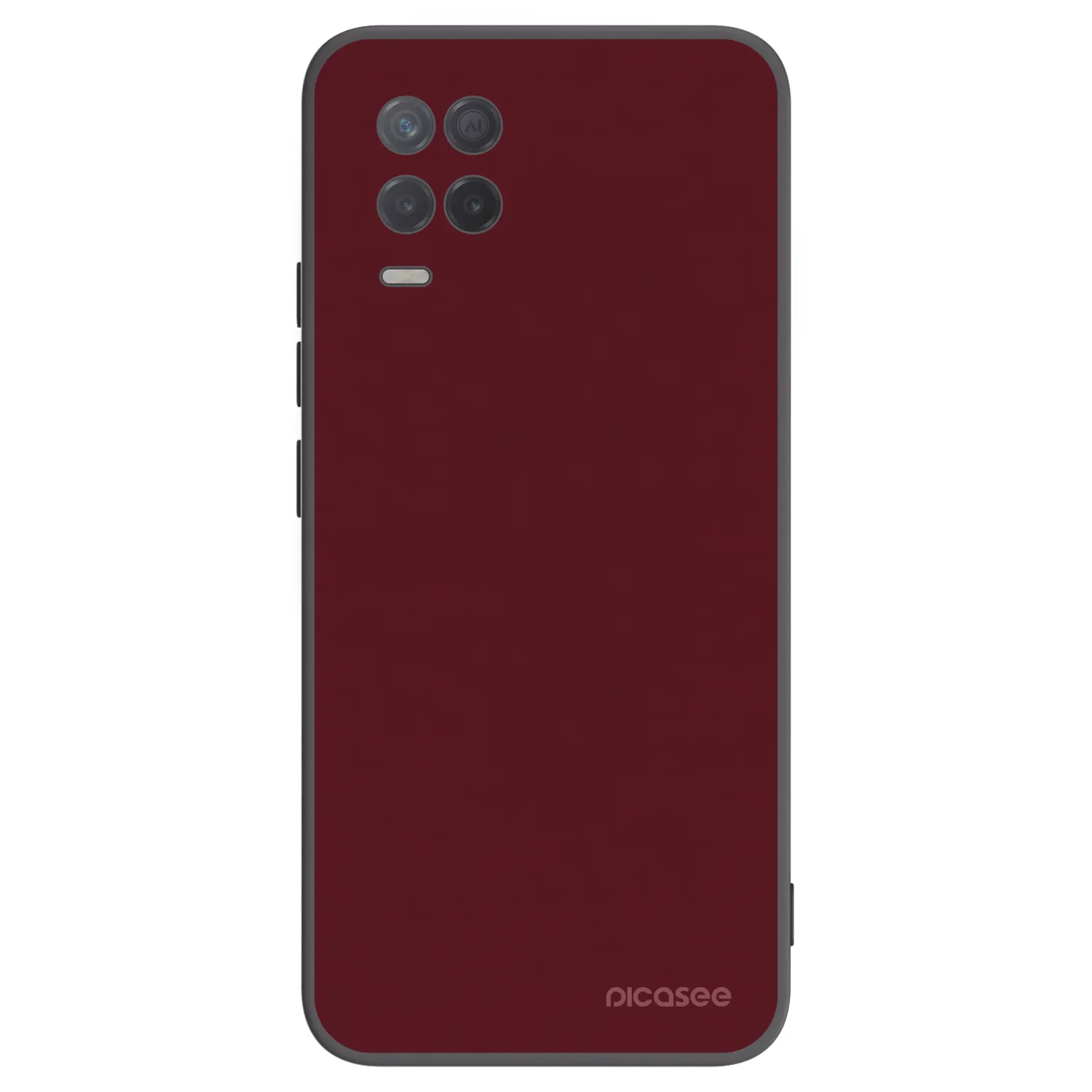 Picasee silikonový černý obal pro Realme 8 5G - Burgundy red
