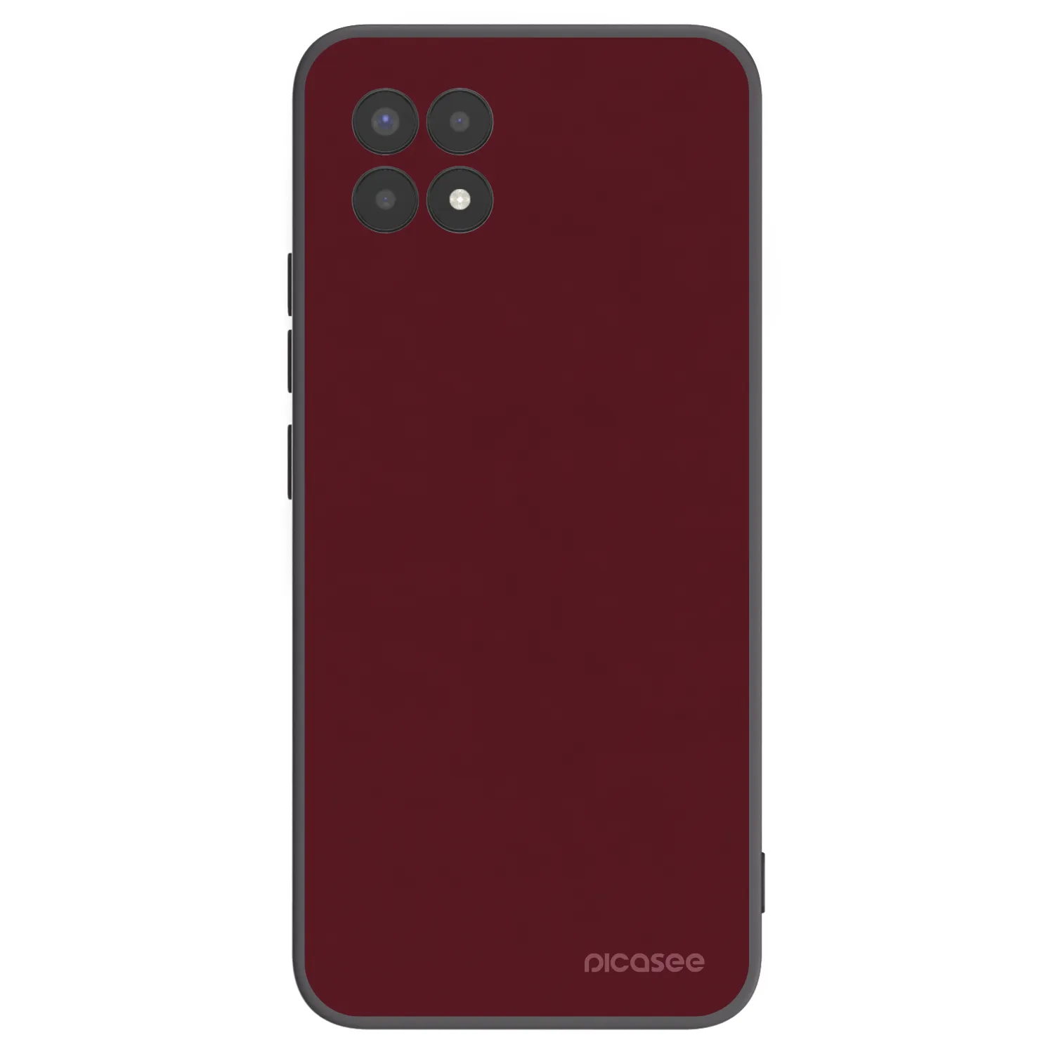 Picasee silikonový černý obal pro Realme 8i - Burgundy red