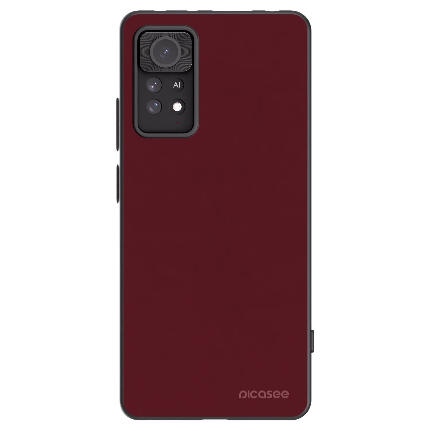 Picasee silikonový černý obal pro Xiaomi Redmi Note 11 Pro 5G - Burgundy red