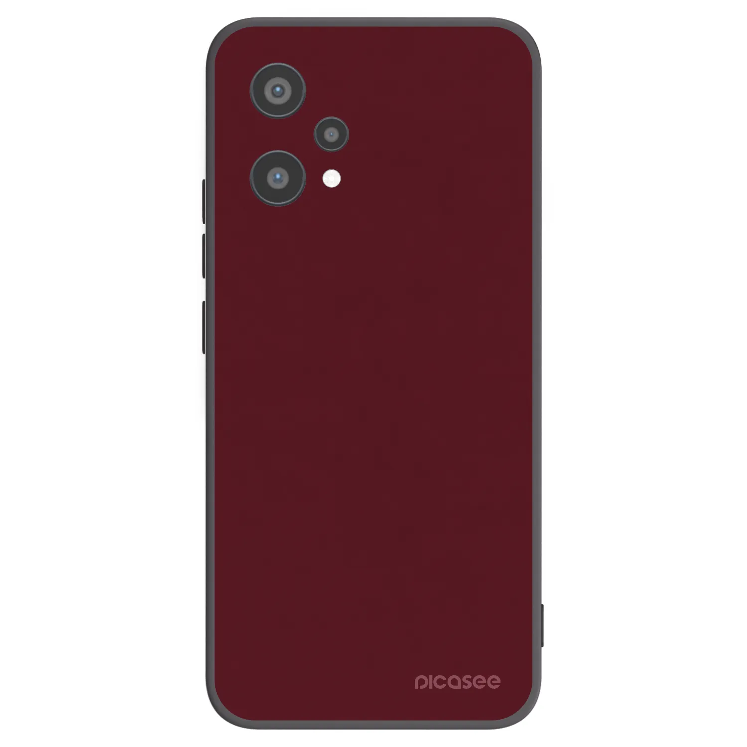 Picasee silikonový černý obal pro Realme 9 Pro 5G - Burgundy red
