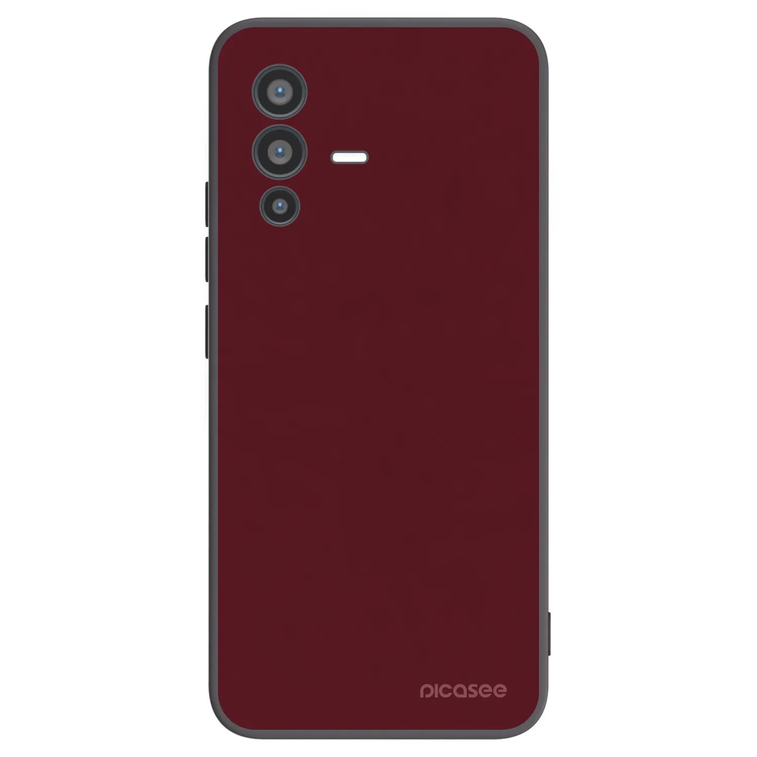 Picasee silikonový černý obal pro Vivo V23 5G - Burgundy red