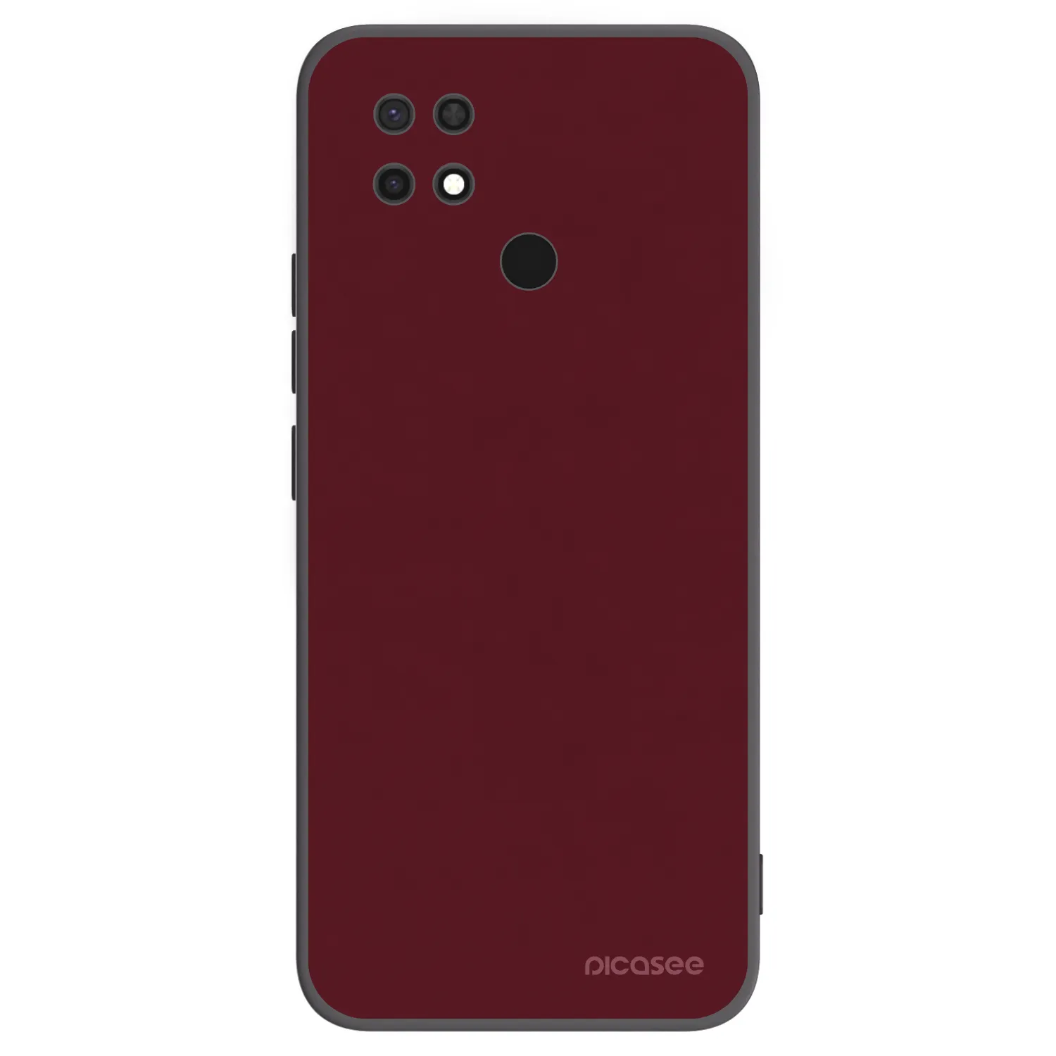 Picasee silikonový černý obal pro Xiaomi Redmi 10C - Burgundy red